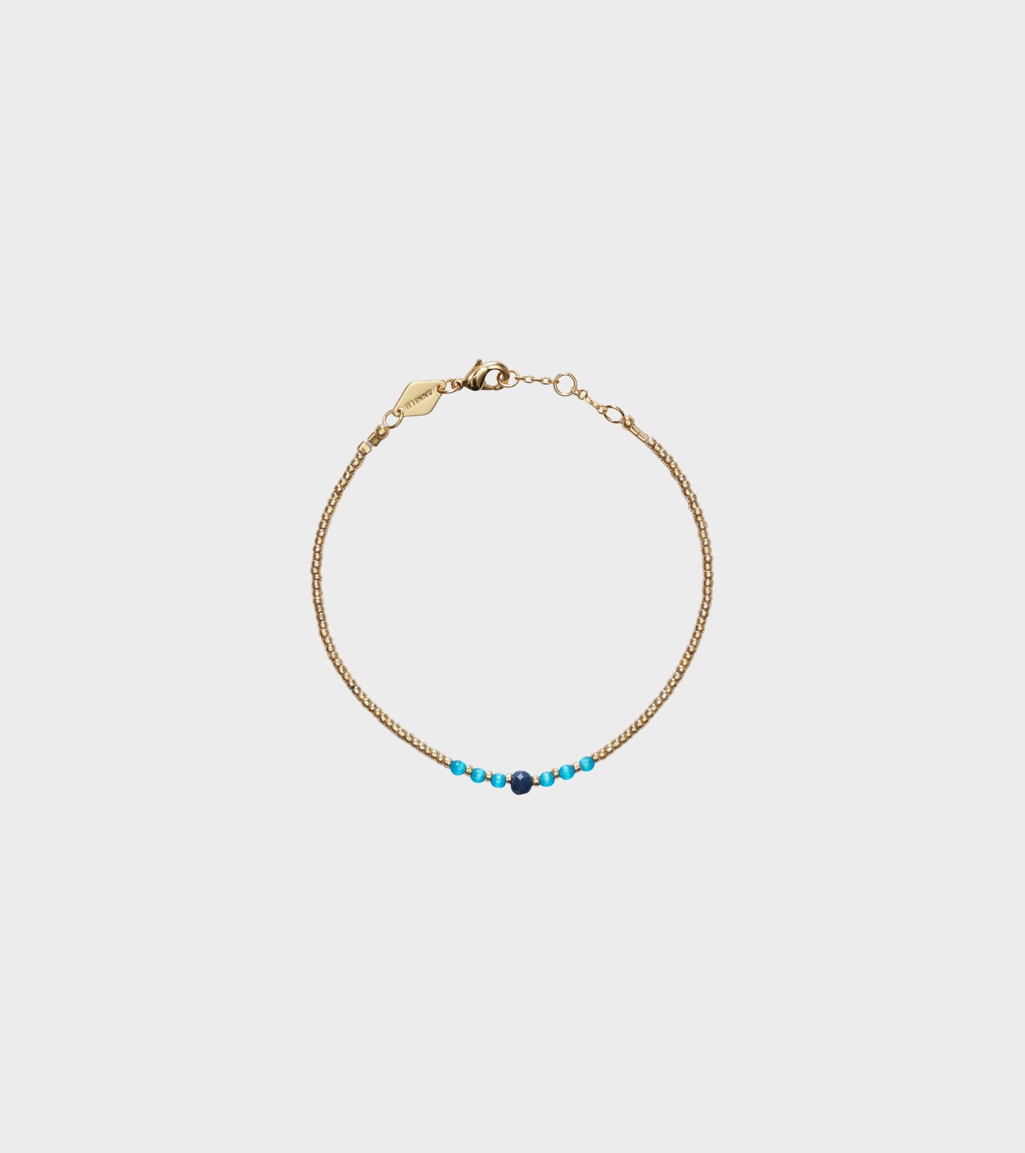 Bead & Gem Bracelet Mediterranean Blue