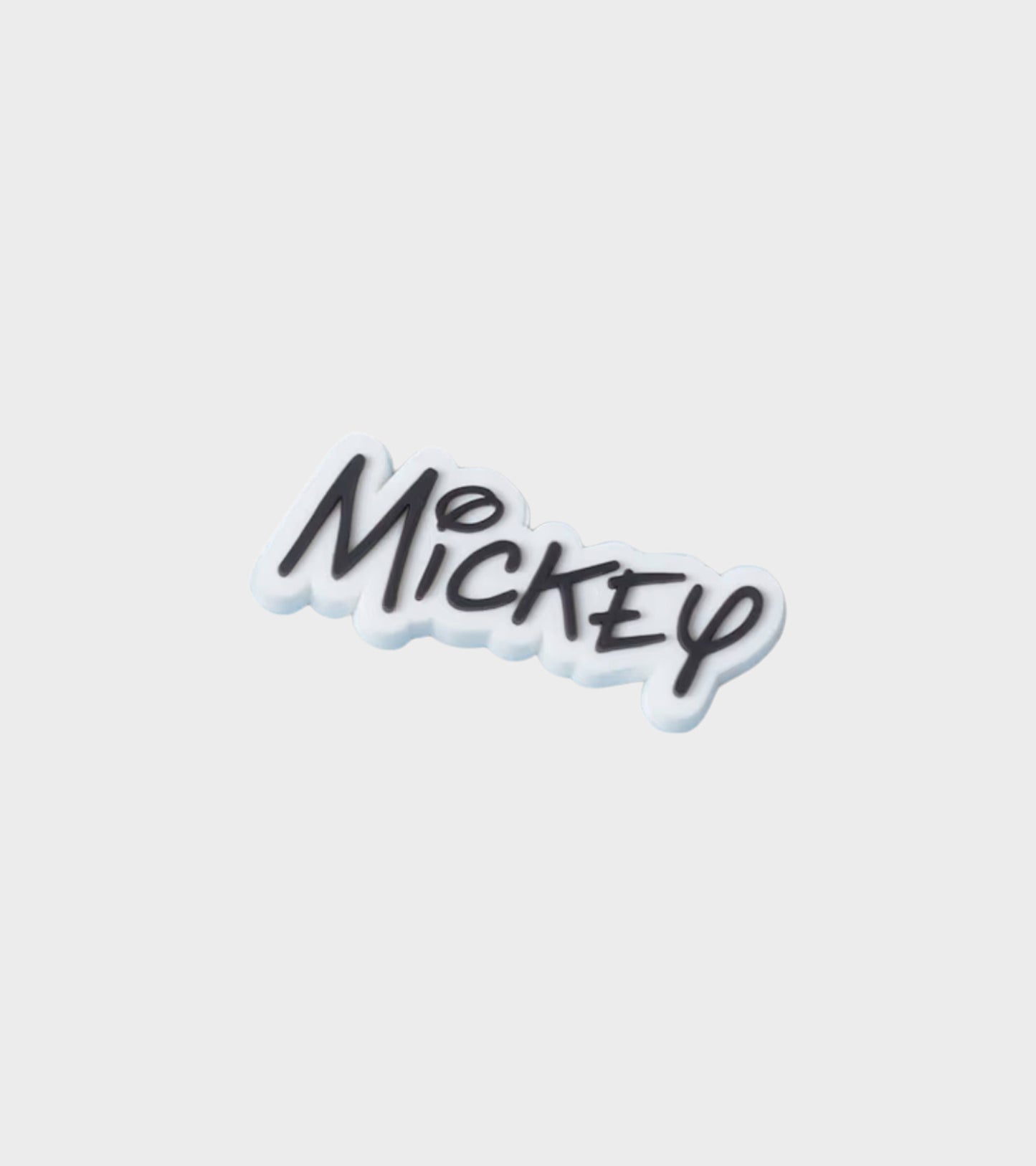 Mickey Mouse Logo Charm White/Black