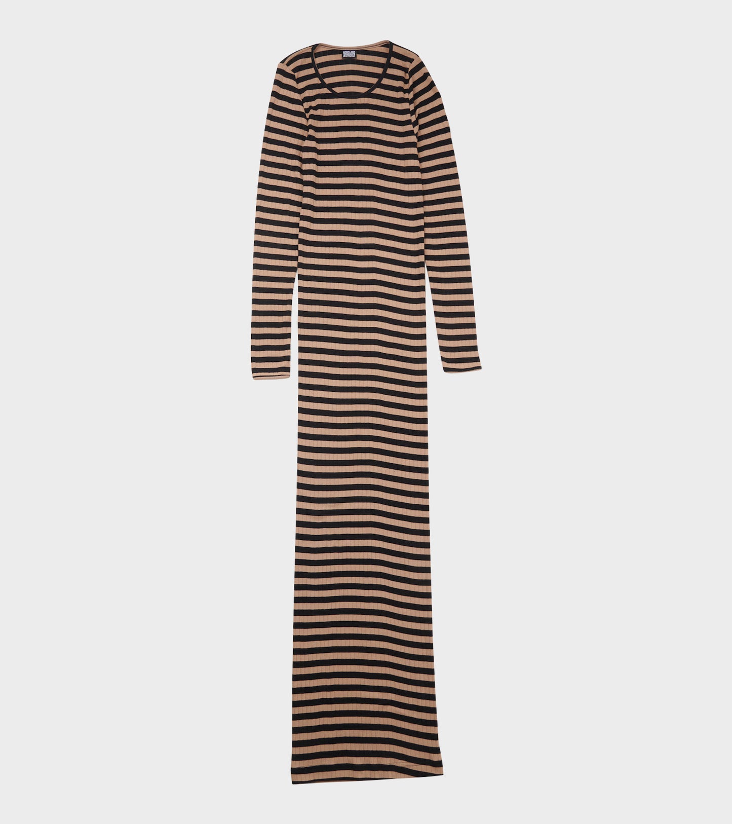 101 Long John Rib Dress Black/Camel