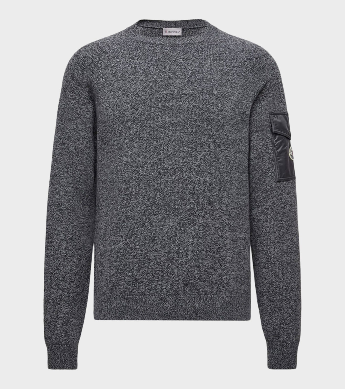 Mouliné Wool & Cashmere Jumper Dark Grey