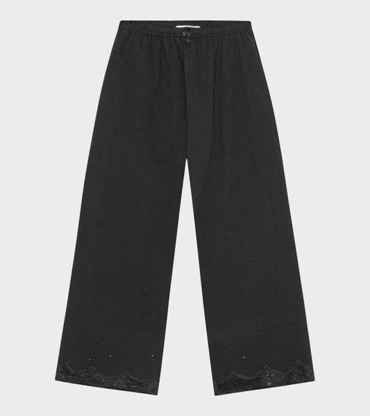 Lace Sweatpants Black