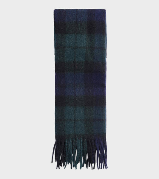 Barbour New Check Tartan Scarf Black Watch