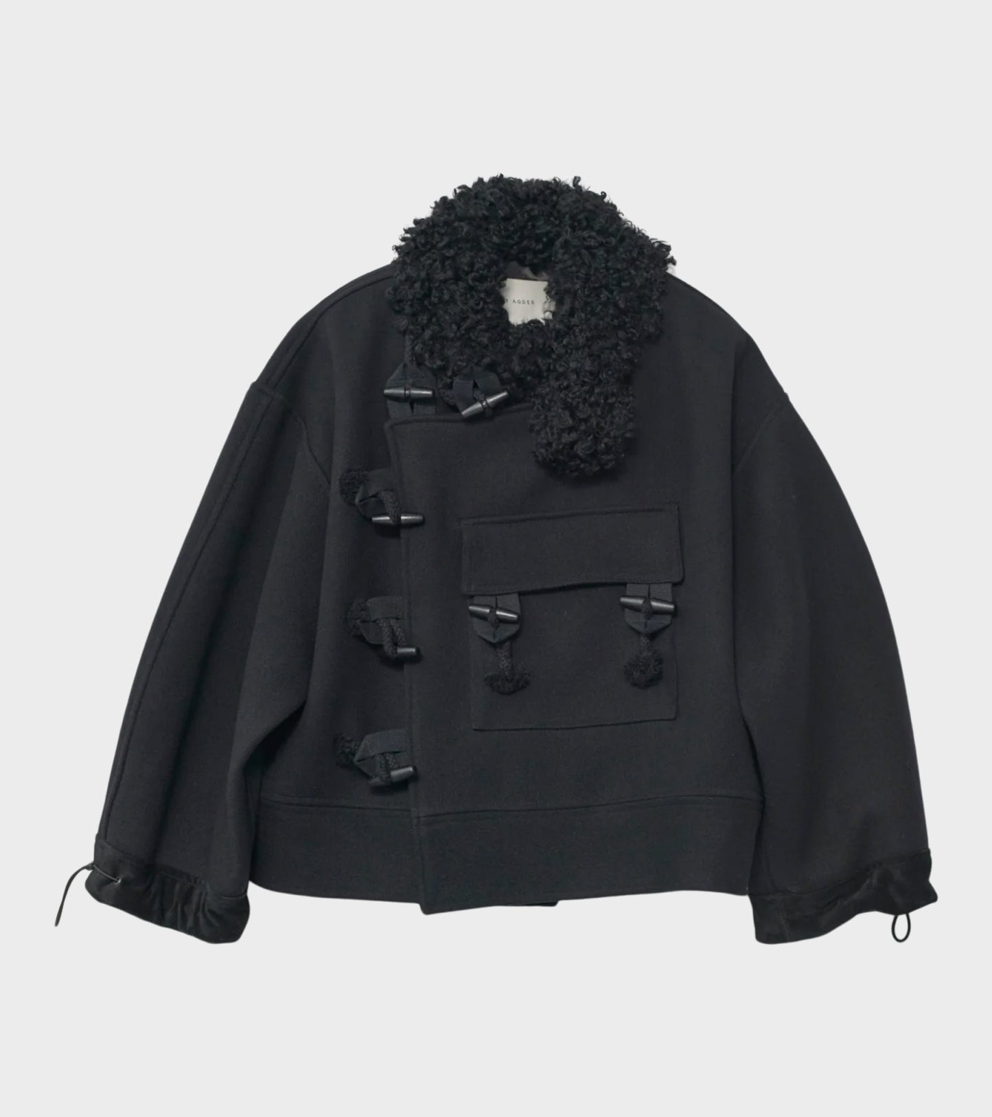 Hainsworth Wool Officer Jacket Black