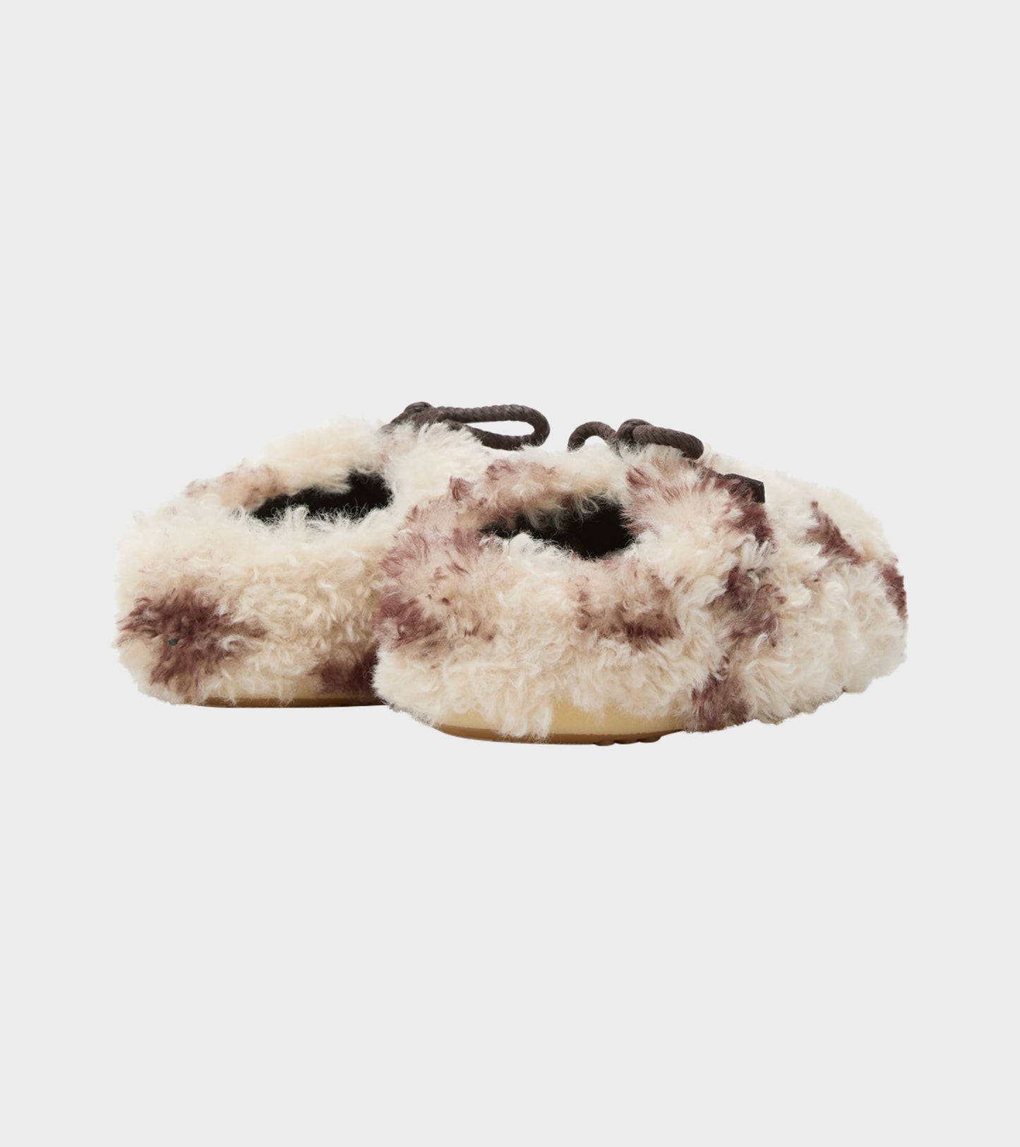 EVX Curly Mules Cow Print