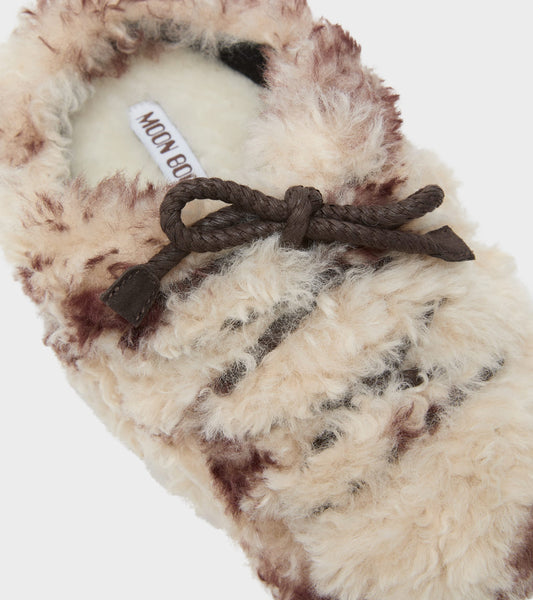 EVX Curly Mules Cow Print