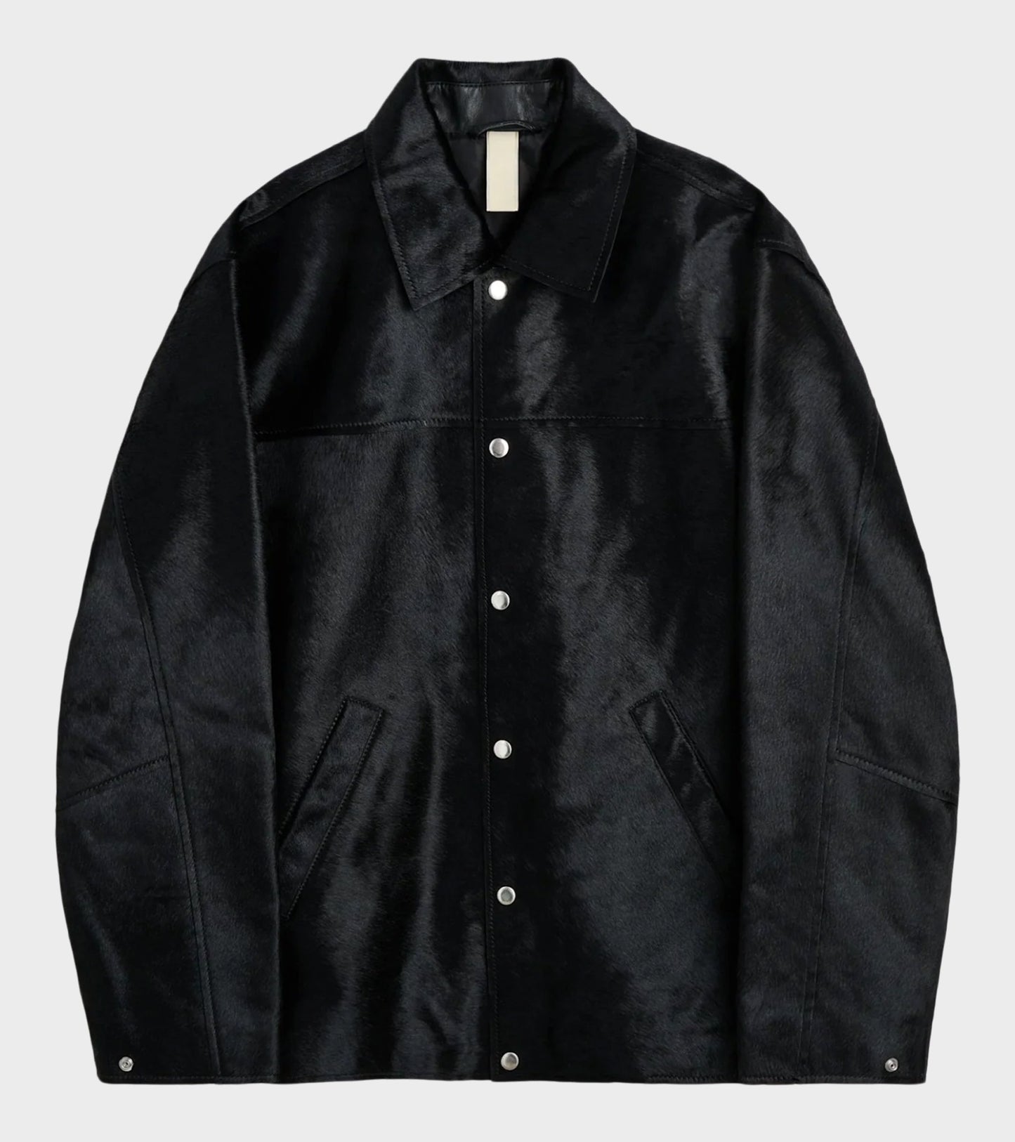 Coach Jacket Cow Hide Black