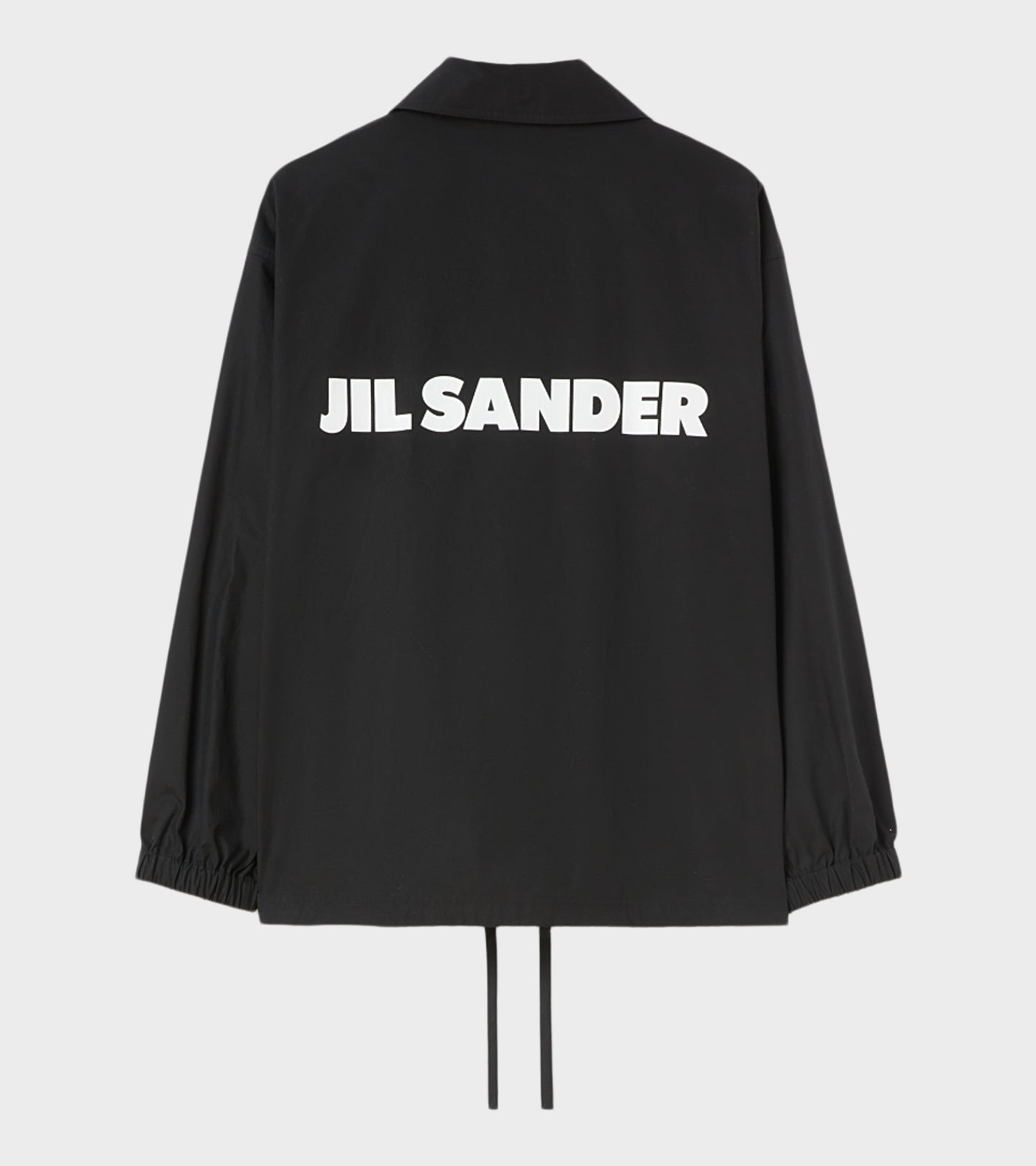 Dry Touch Cotton Poplin Logo Jacket Black