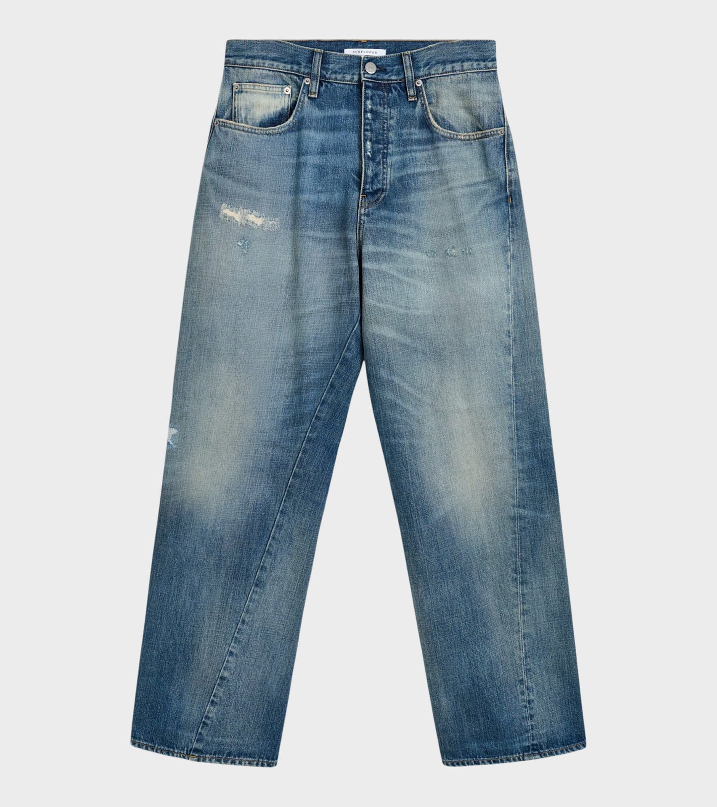 Wide Twist Jeans Well Worn Blue