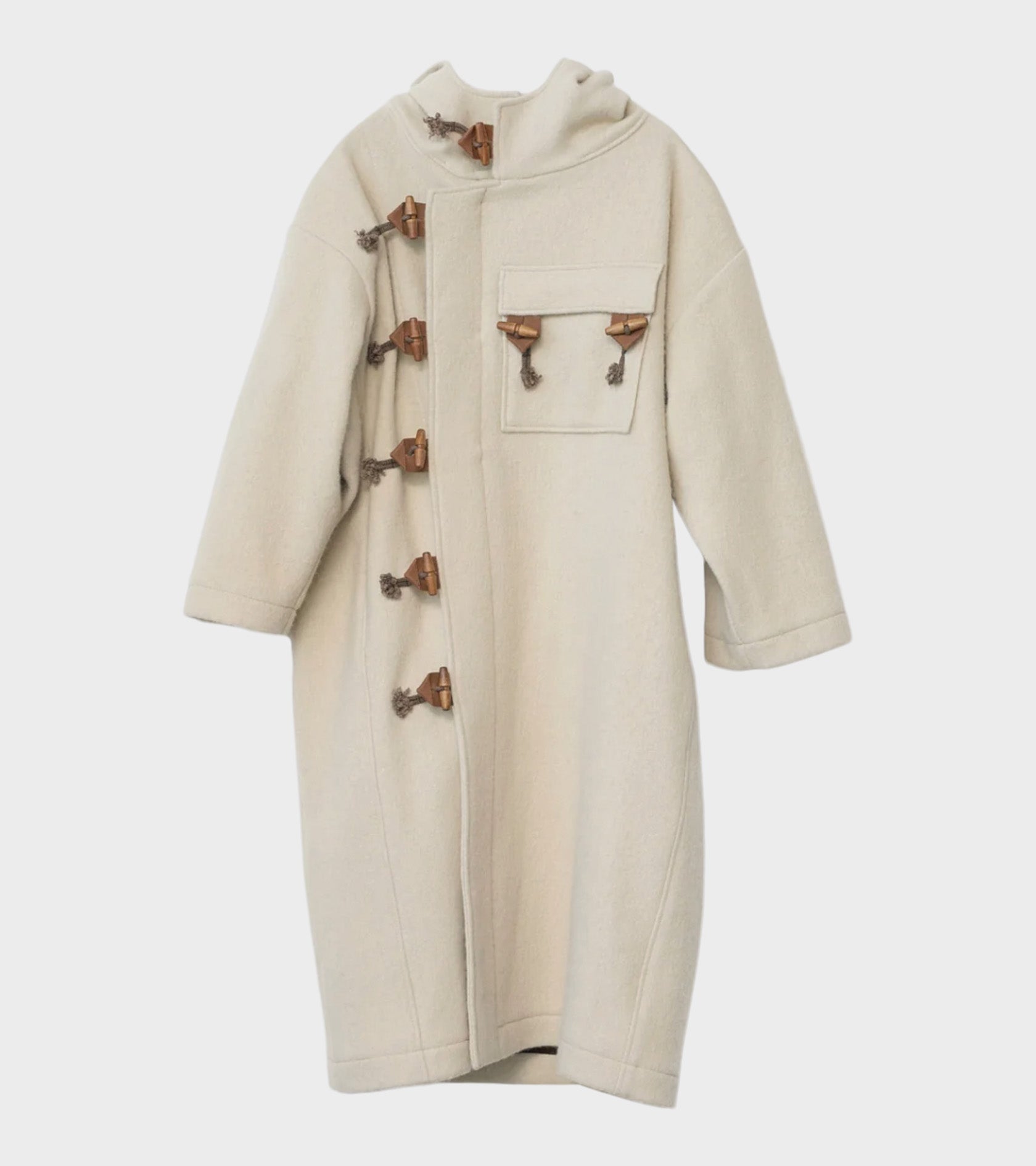 Klippan Boiled Wool Duffle Coat Oatmeal – Dr. Adams
