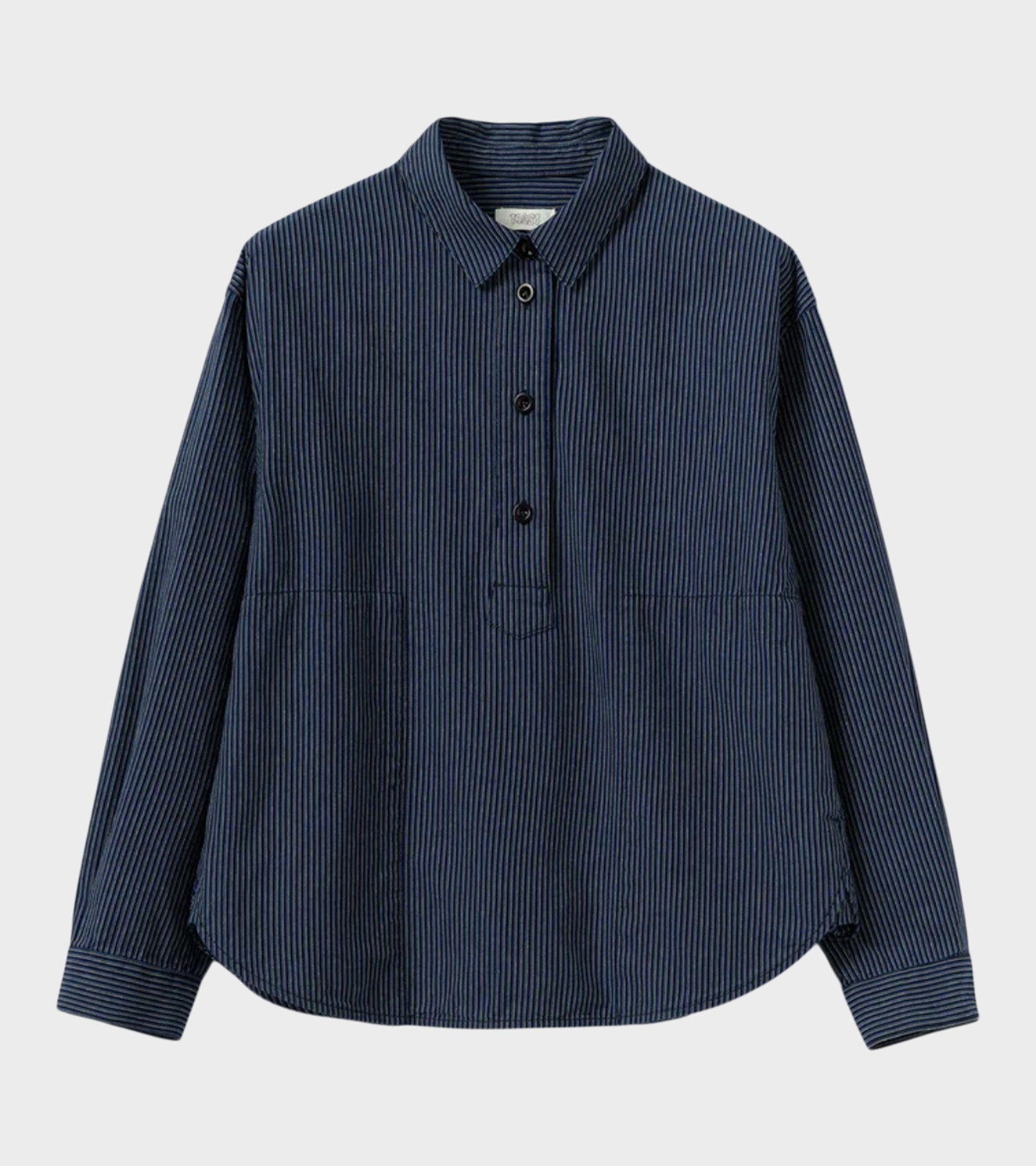 トップス genre / PTT SMOCK (STRIPE) Railroad Stripe Popover Smock