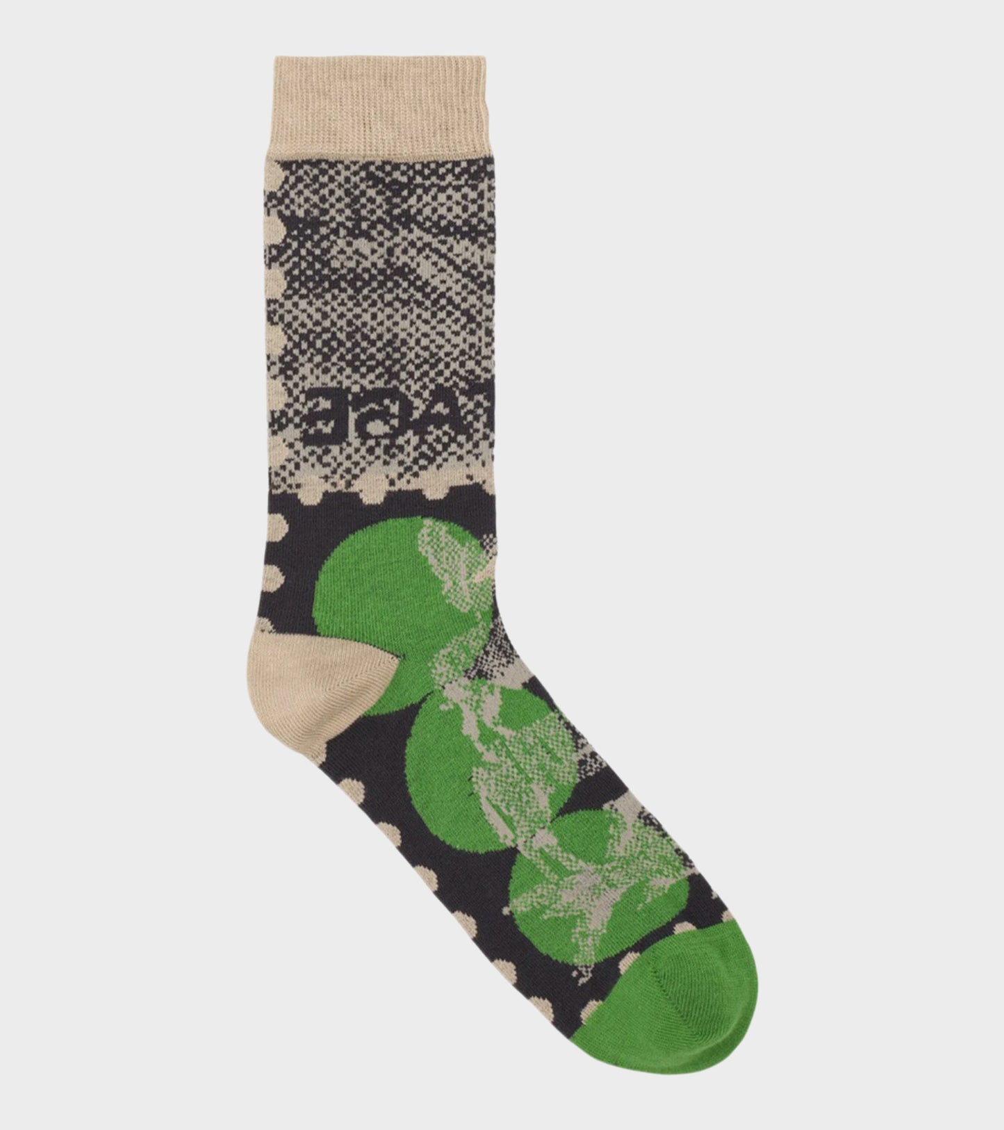 Tower Socks Postage Green Dots