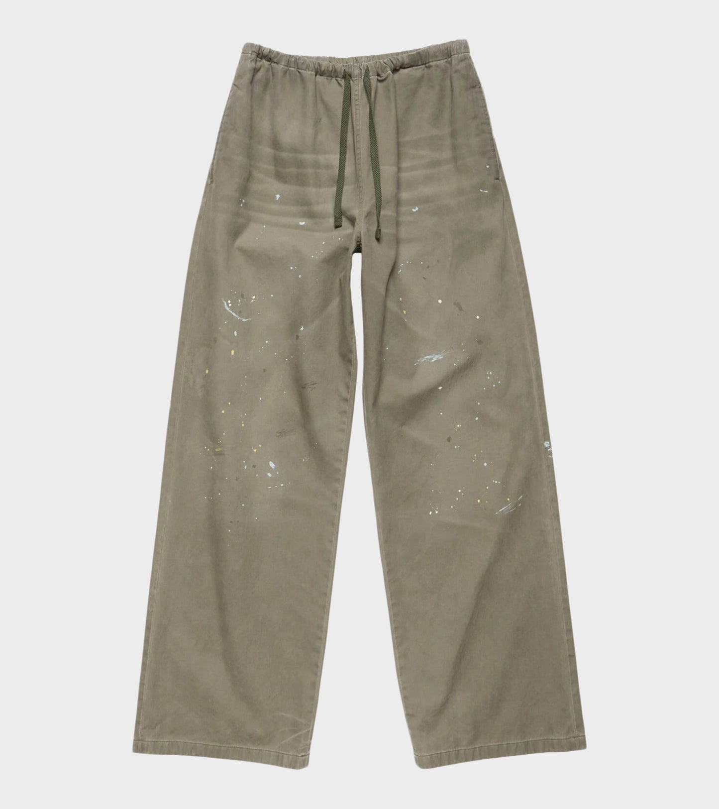 Washed Cotton Trousers Dusty Green