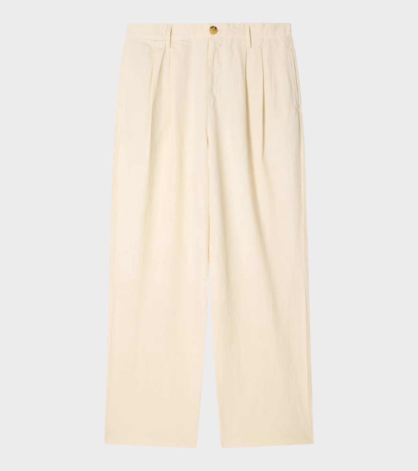 Double Pleat Trousers Off-white