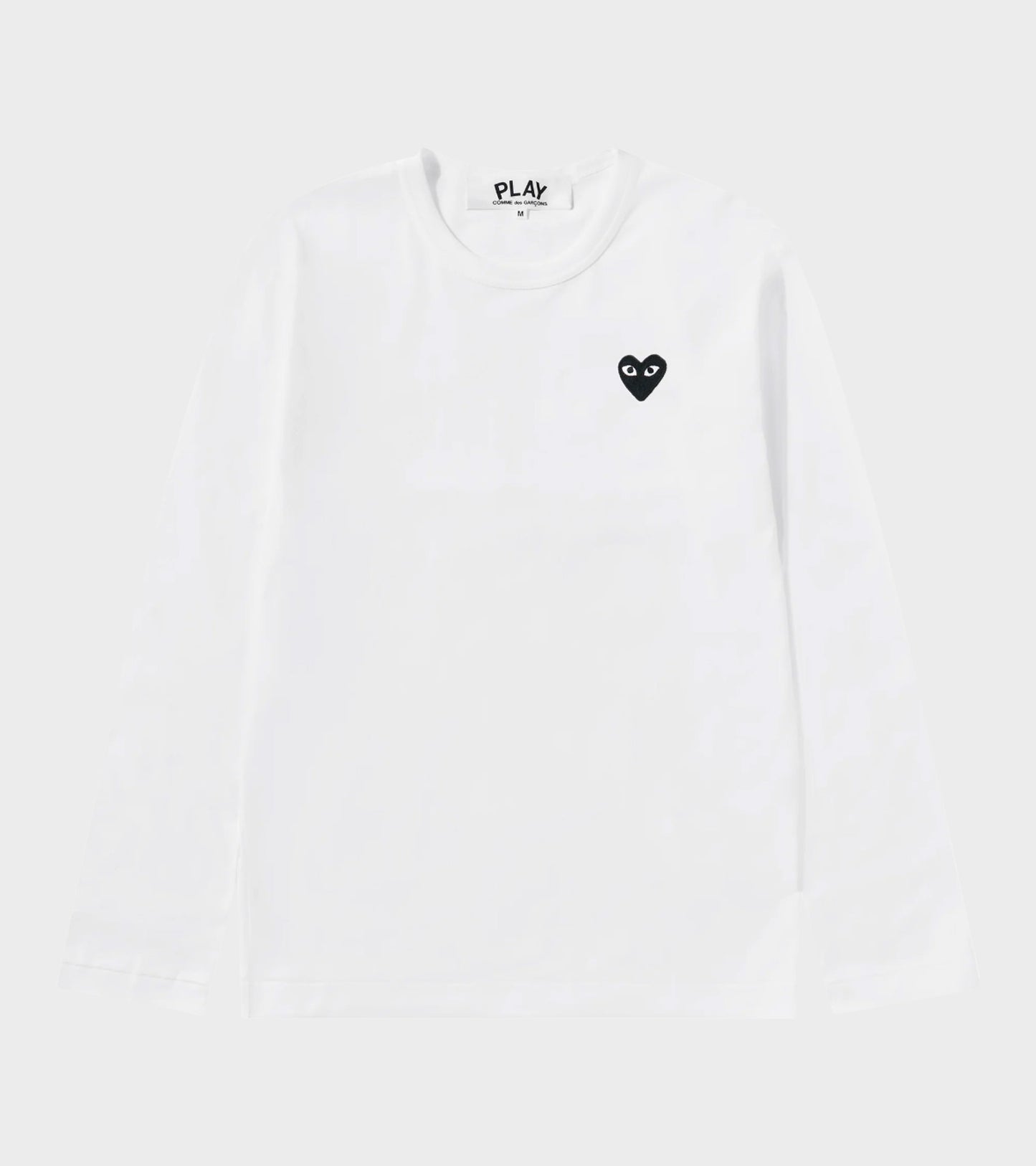 U Black Heart LS T-shirt White
