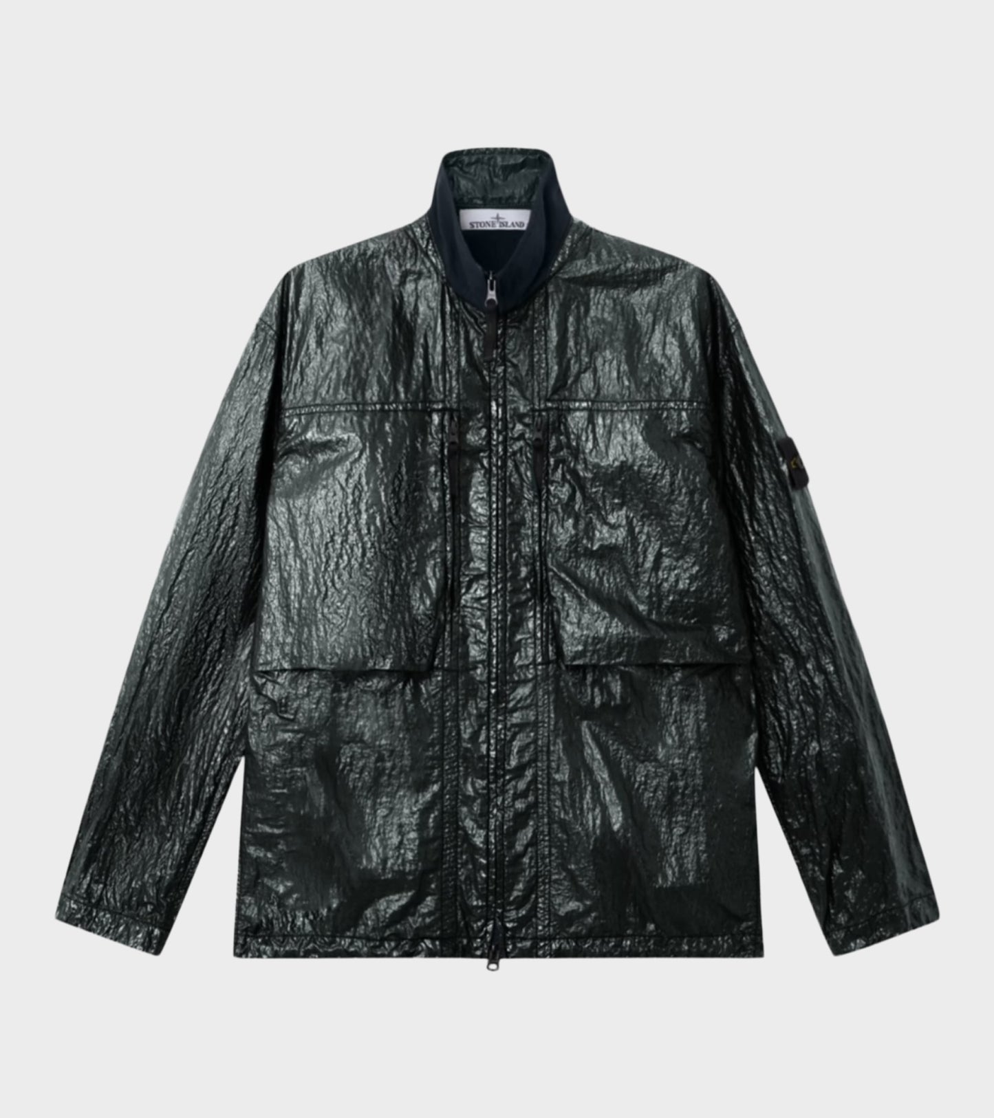 Nylon Lucido Overshirt Dark Green