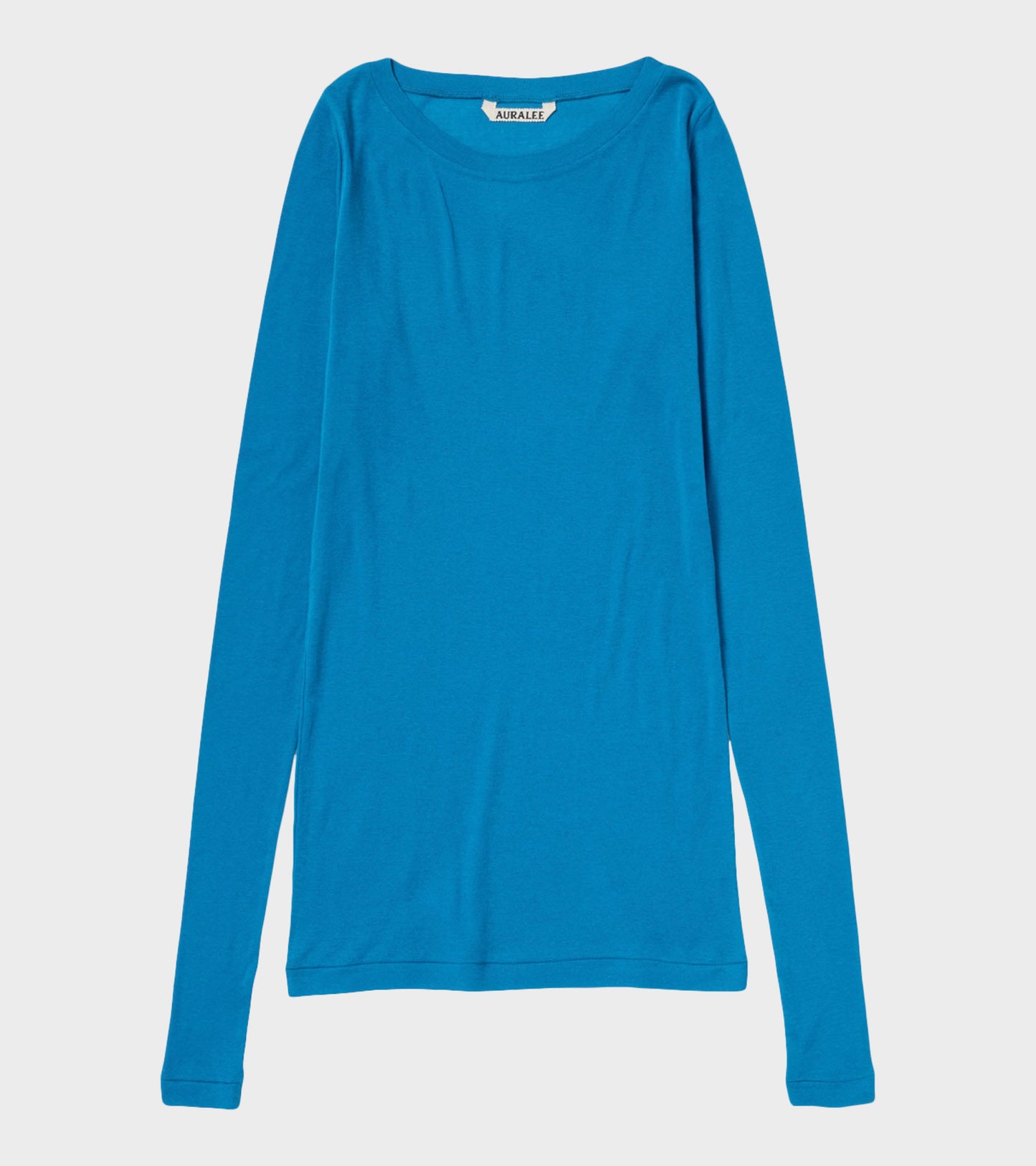Super High Gauge Sheer Rib L/S Tee Blue