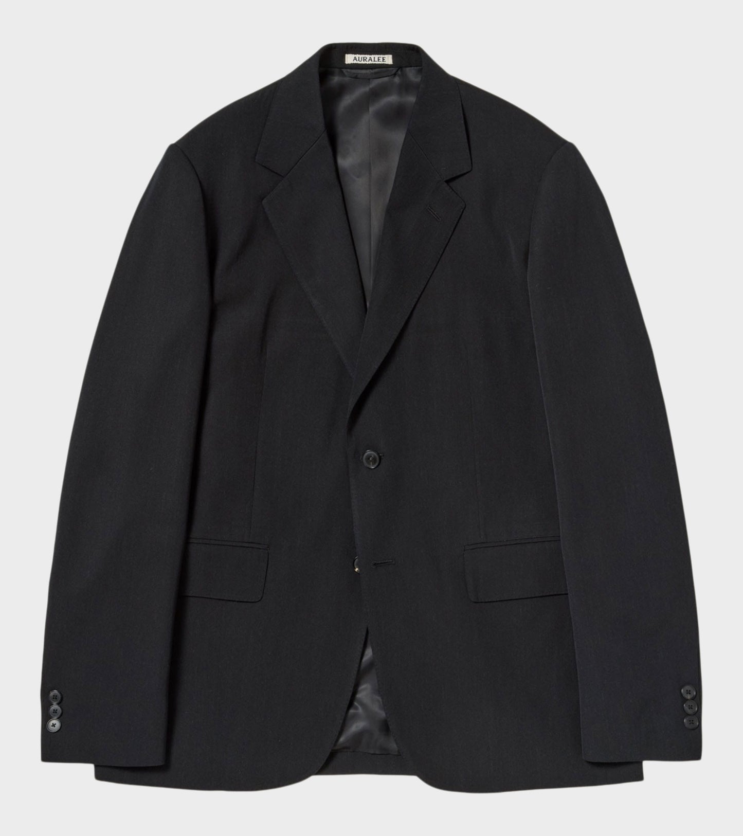 Light Wool Max Gabardine Jacket Top Black