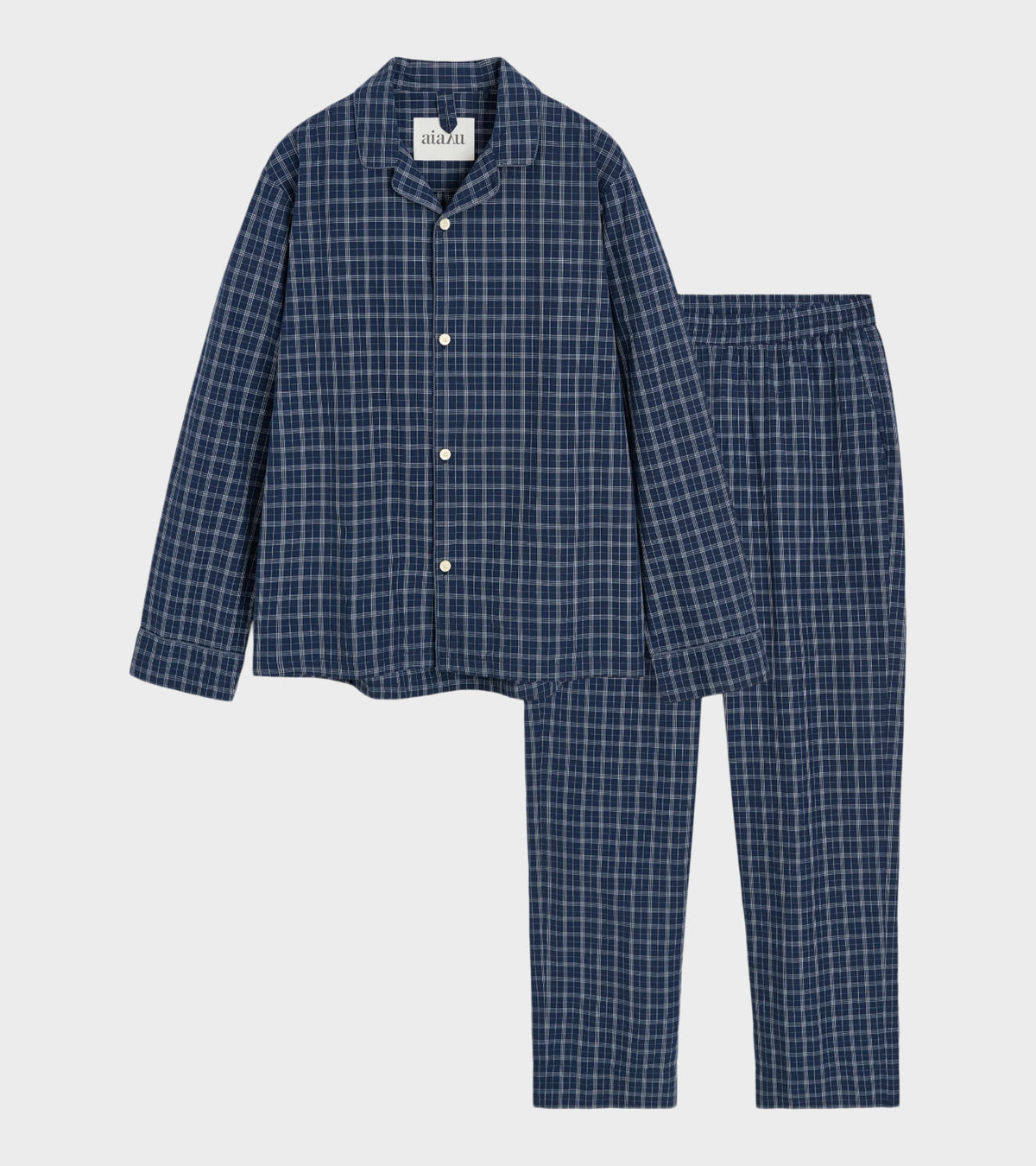 Classic Pyjamas Check Mix Navy