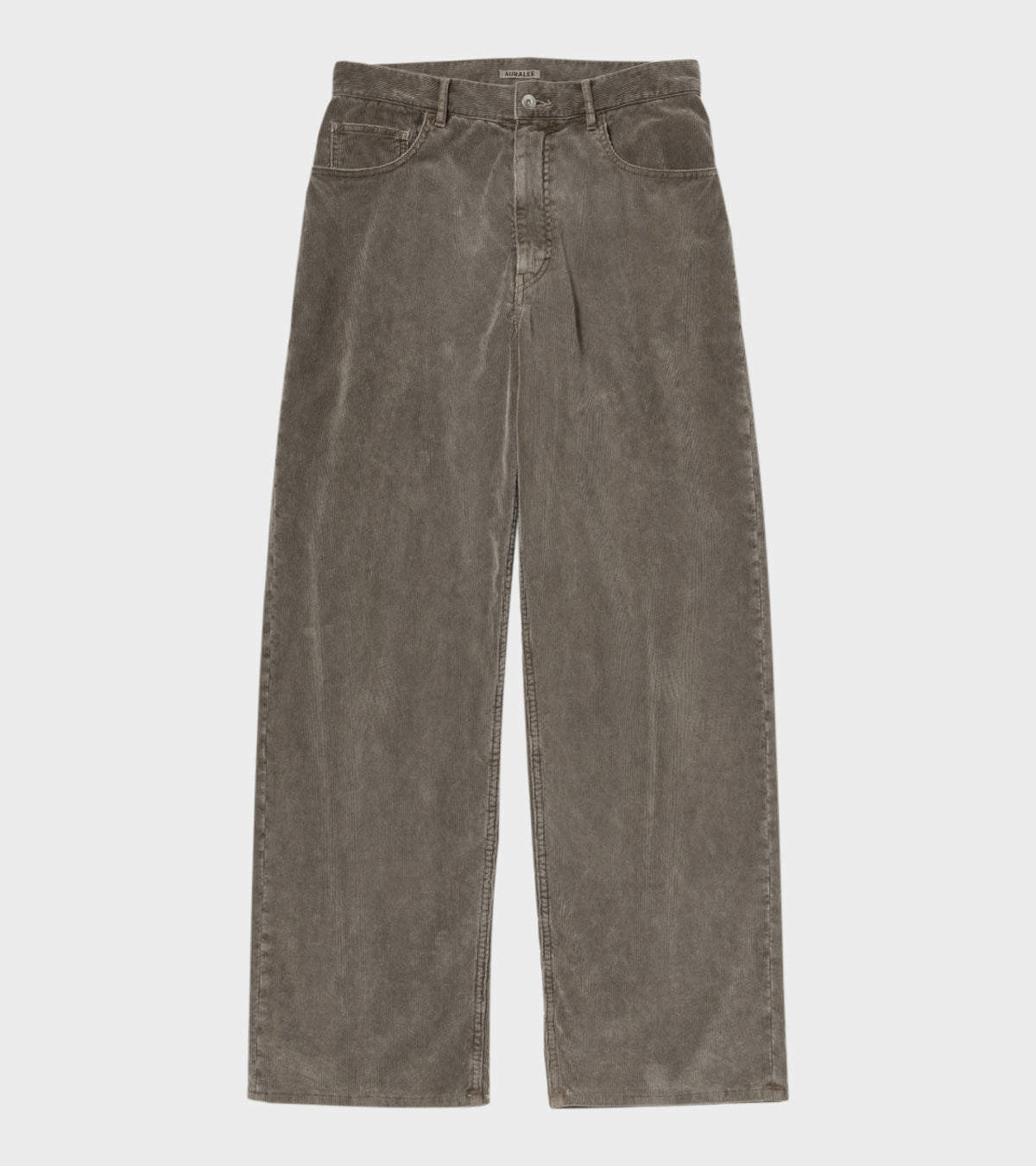 Garment Dyed Finx Corduroy 5P Wide Pants Olive Brown