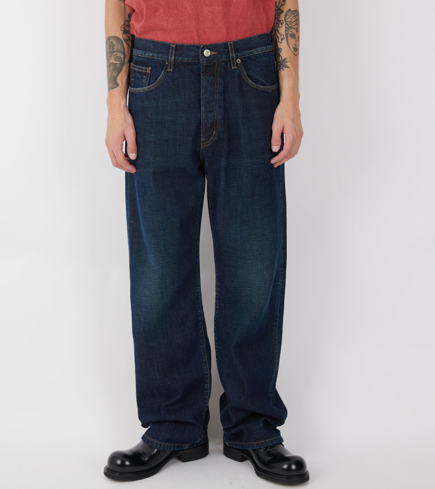 Vega Selvedge Denim Jeans Blue Scuro