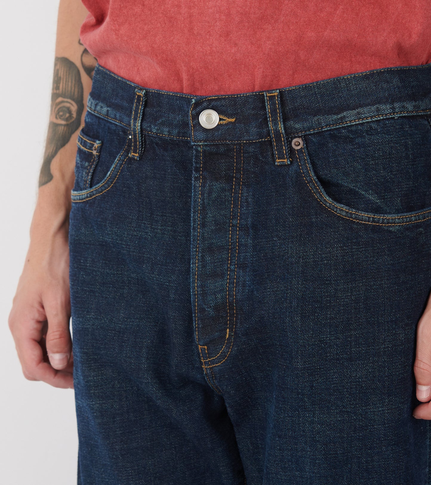 Vega Selvedge Denim Jeans Blue Scuro