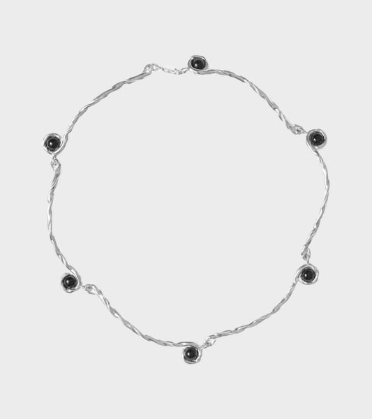 Petite Lago Onxy Necklace