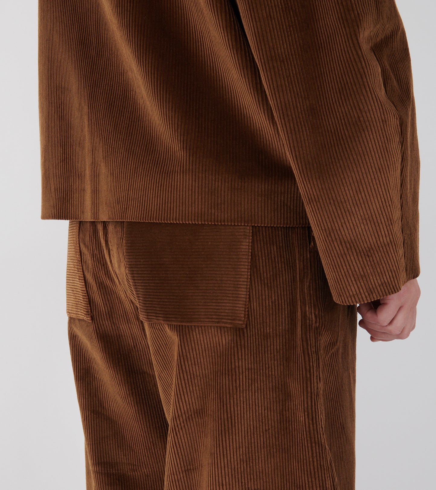 Cotton 8 Wale Cord Robyn Trouser Tan