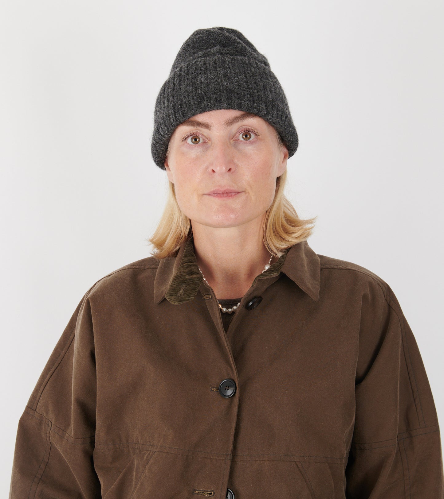 Baby Beanie Pure Dark Grey