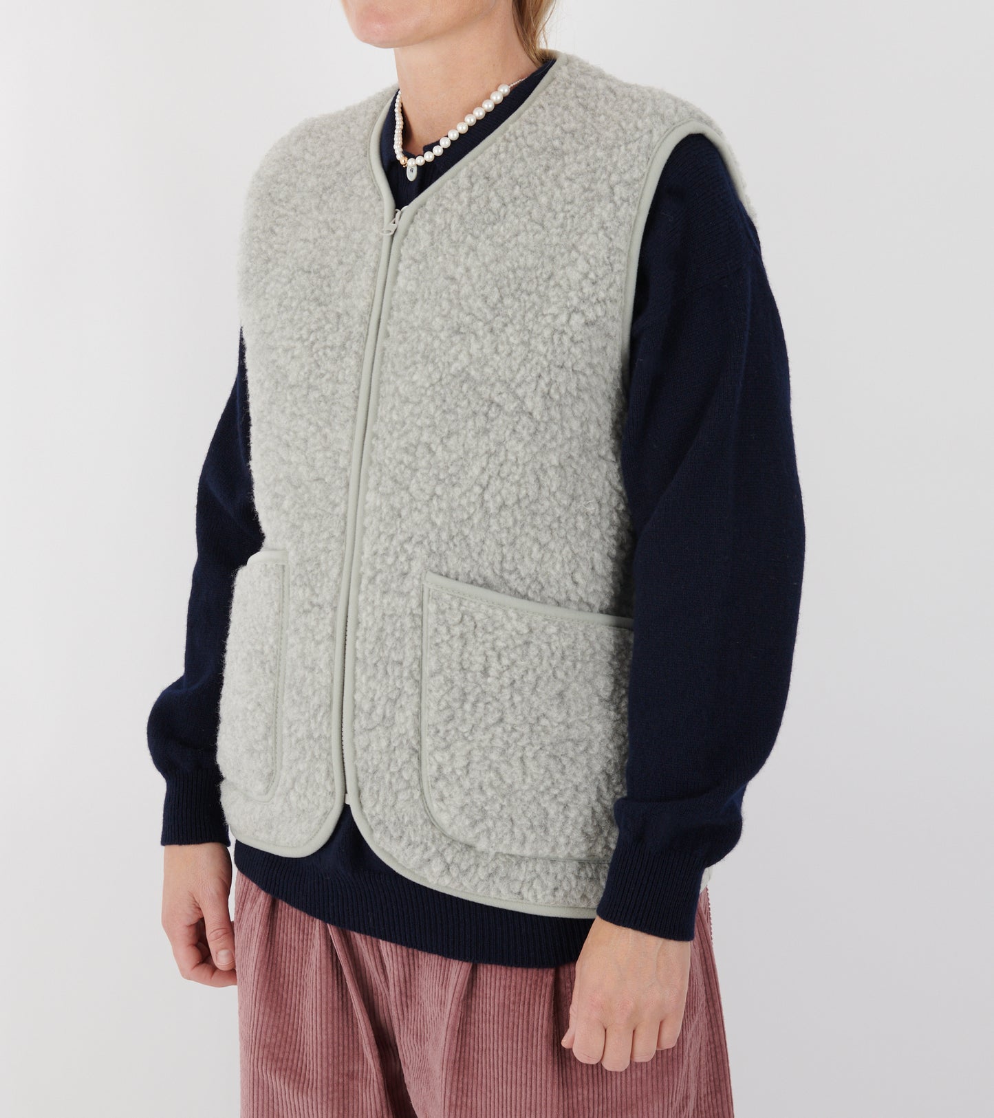 Zip Vest Silver