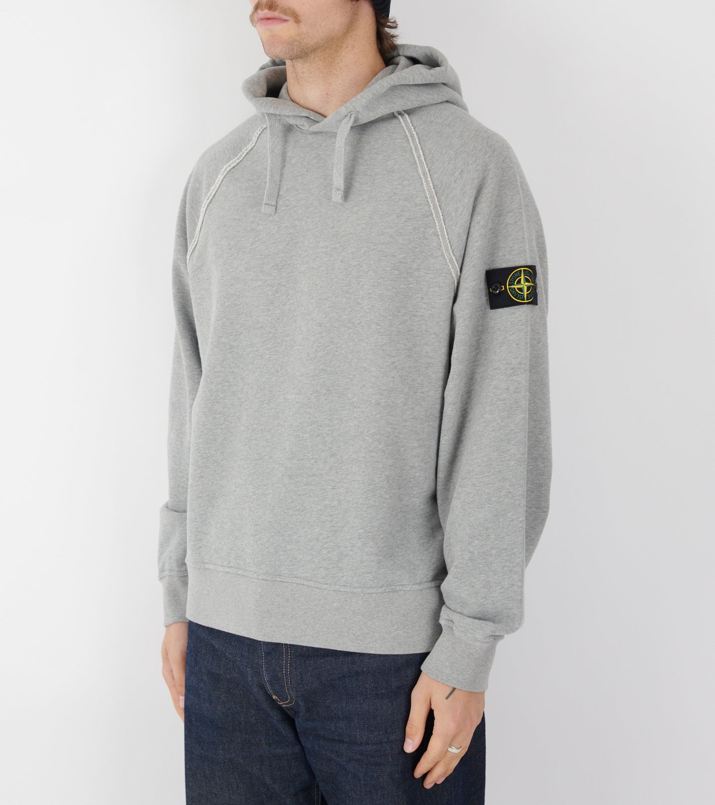 External Seams Hoodie Light Grey
