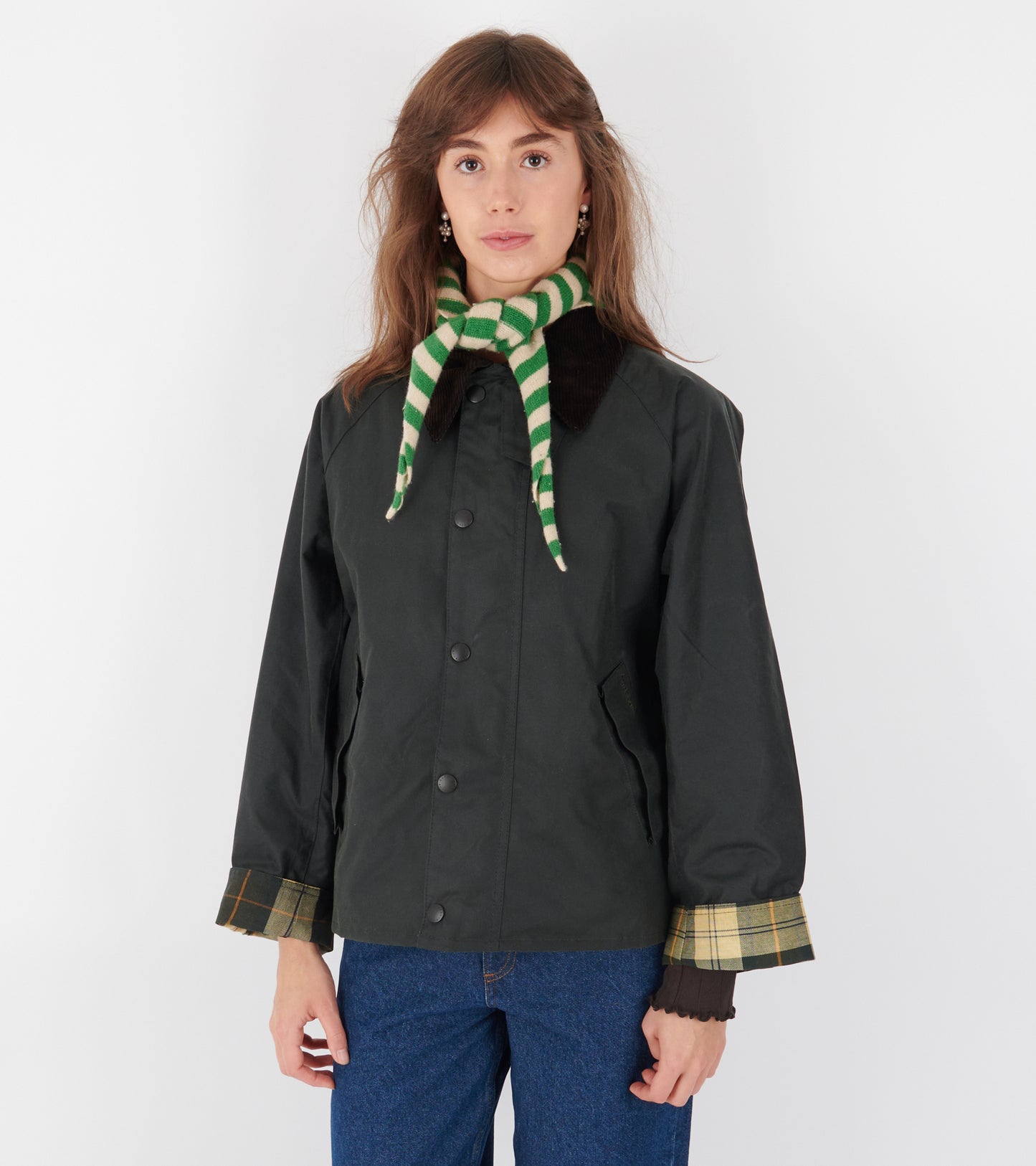 Barbour Modified Transport Wax Jacket Sage