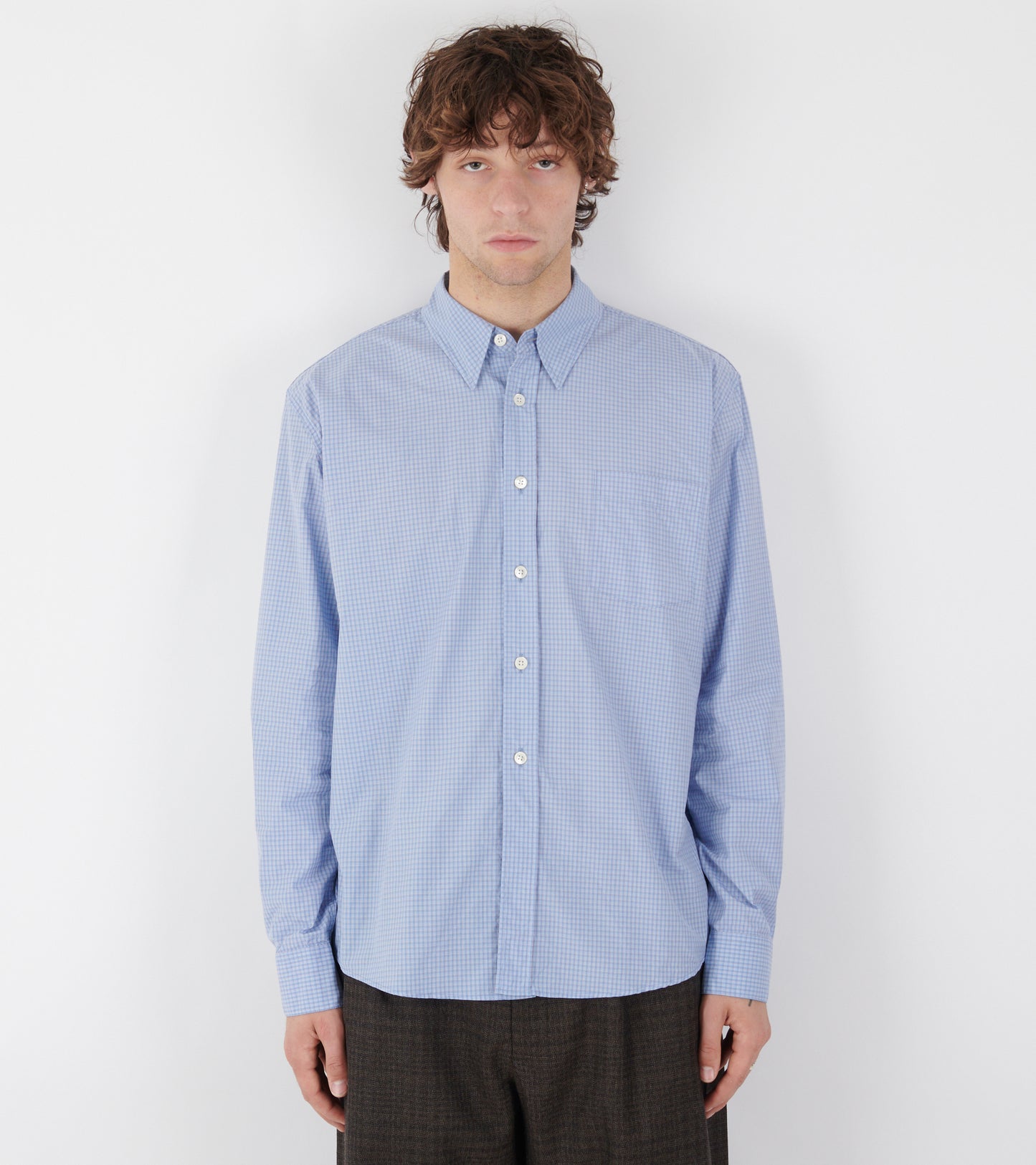 Beyond BD Shirt Micro Chip Check Super Poplin