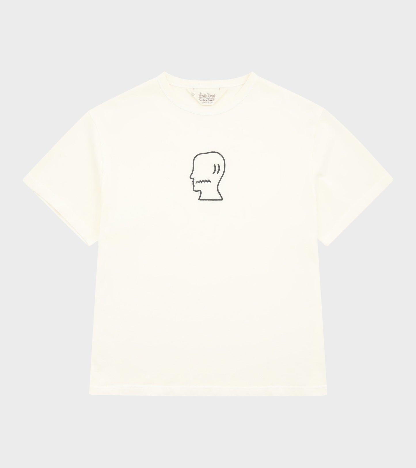 Heavyweight 3D Embroidery Logohead T-shirt Natural