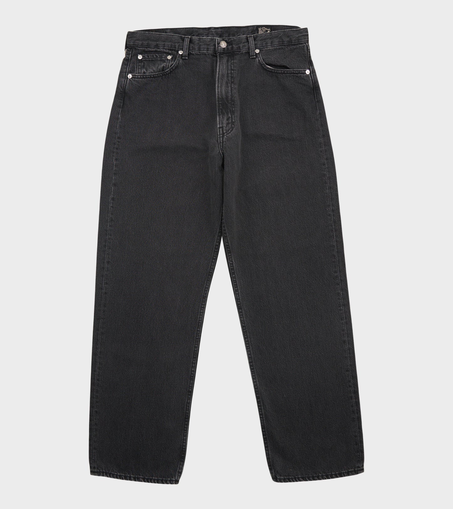 101 Dad Fit Denim Jeans Black Stone Washed