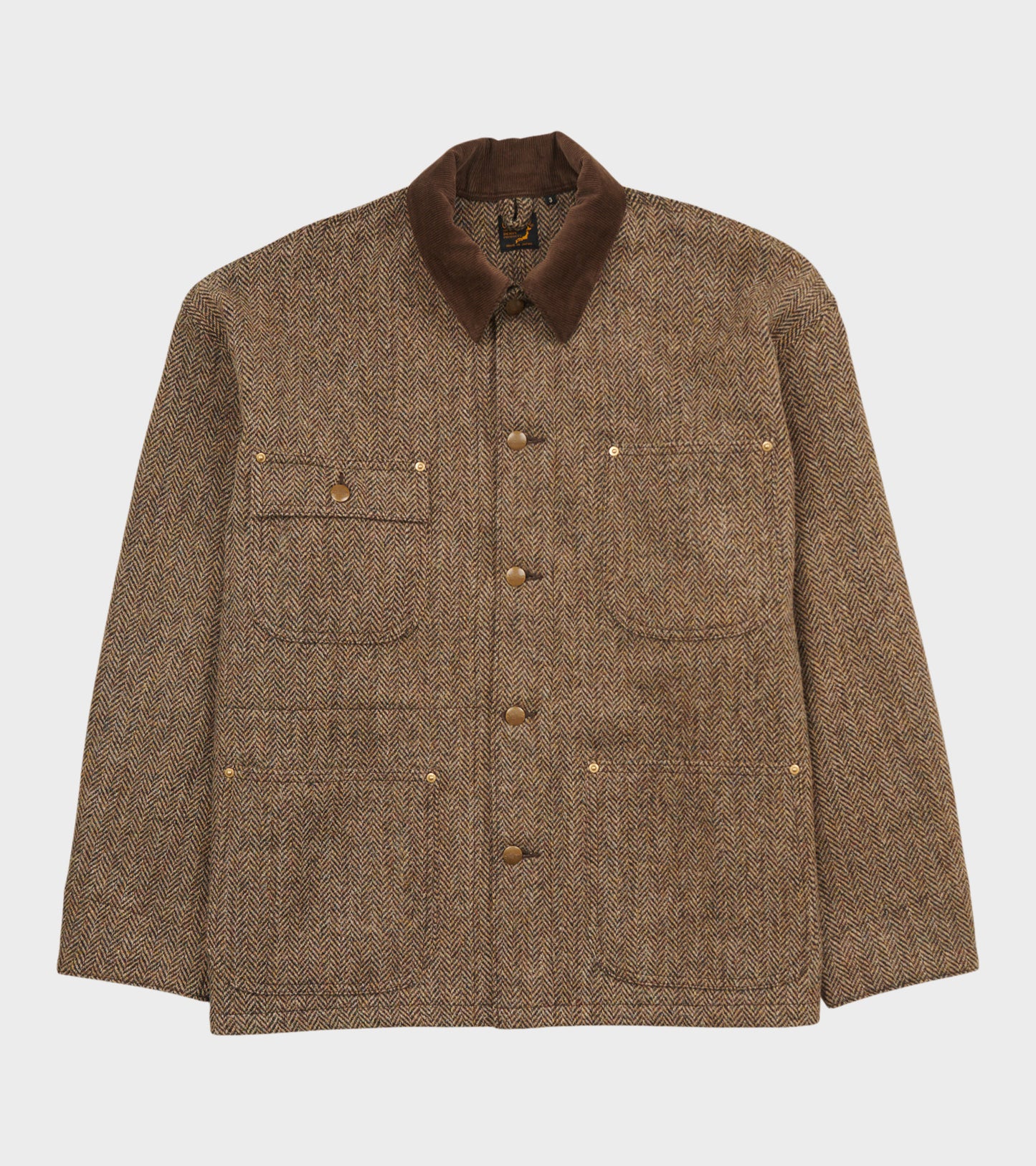 Harris Tweed Wool Jacket Brown