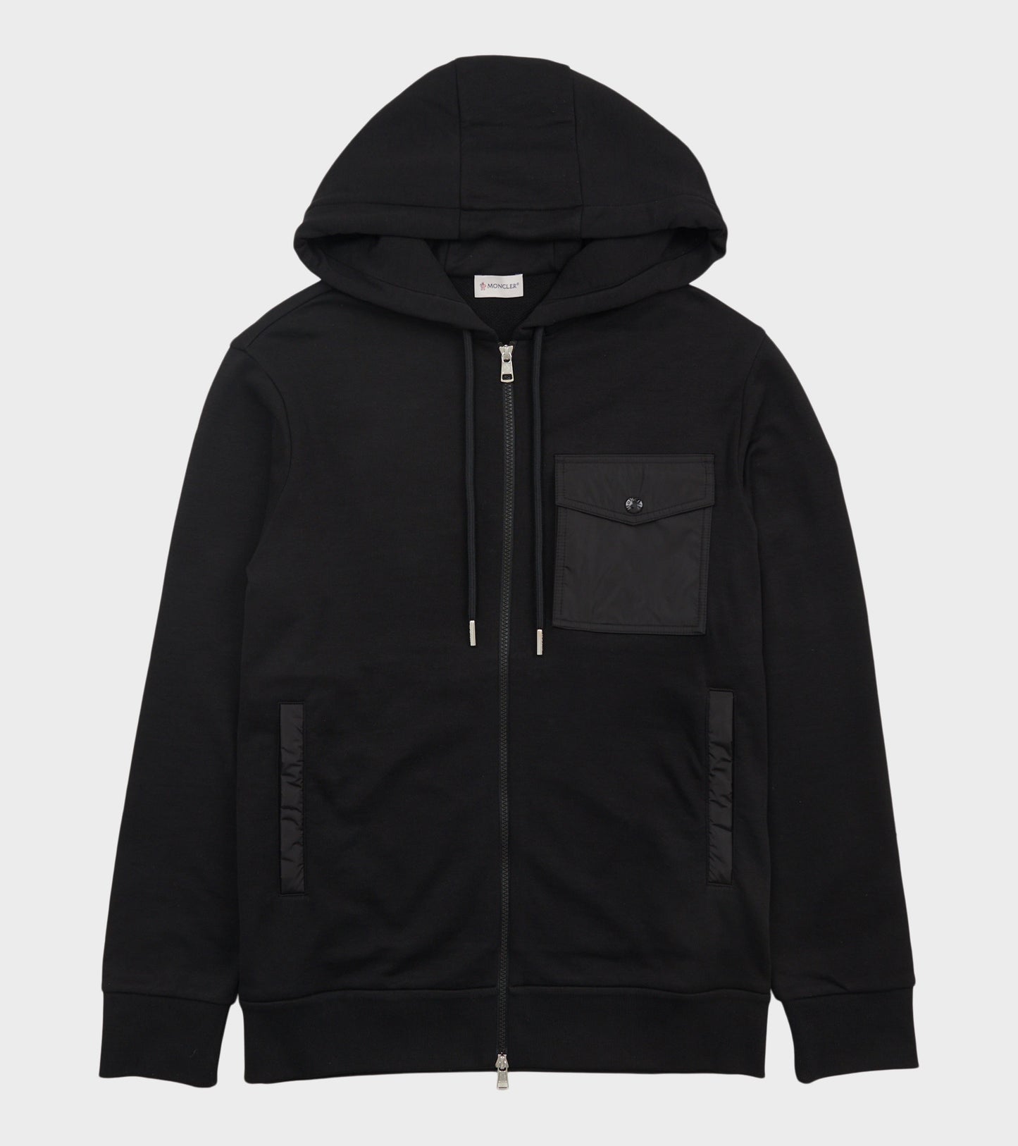 Nylon Pocket Hoodie Black