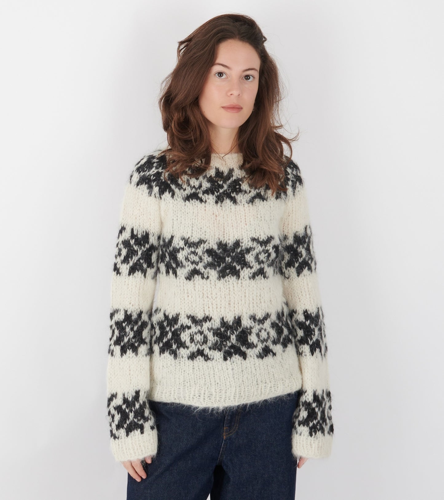 Inka Sweater Off-white/Black