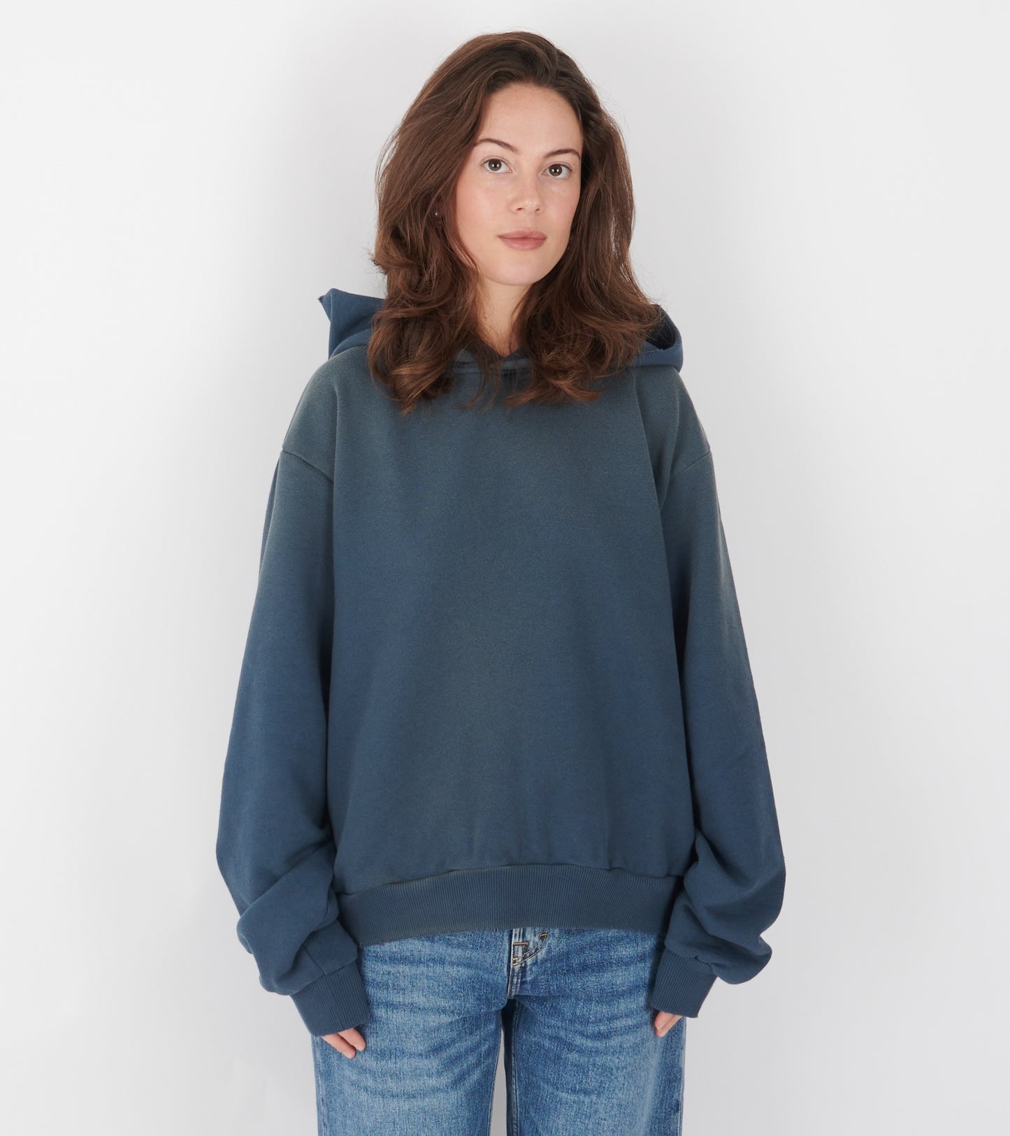 Logo Hooded Sweater Deep Blue