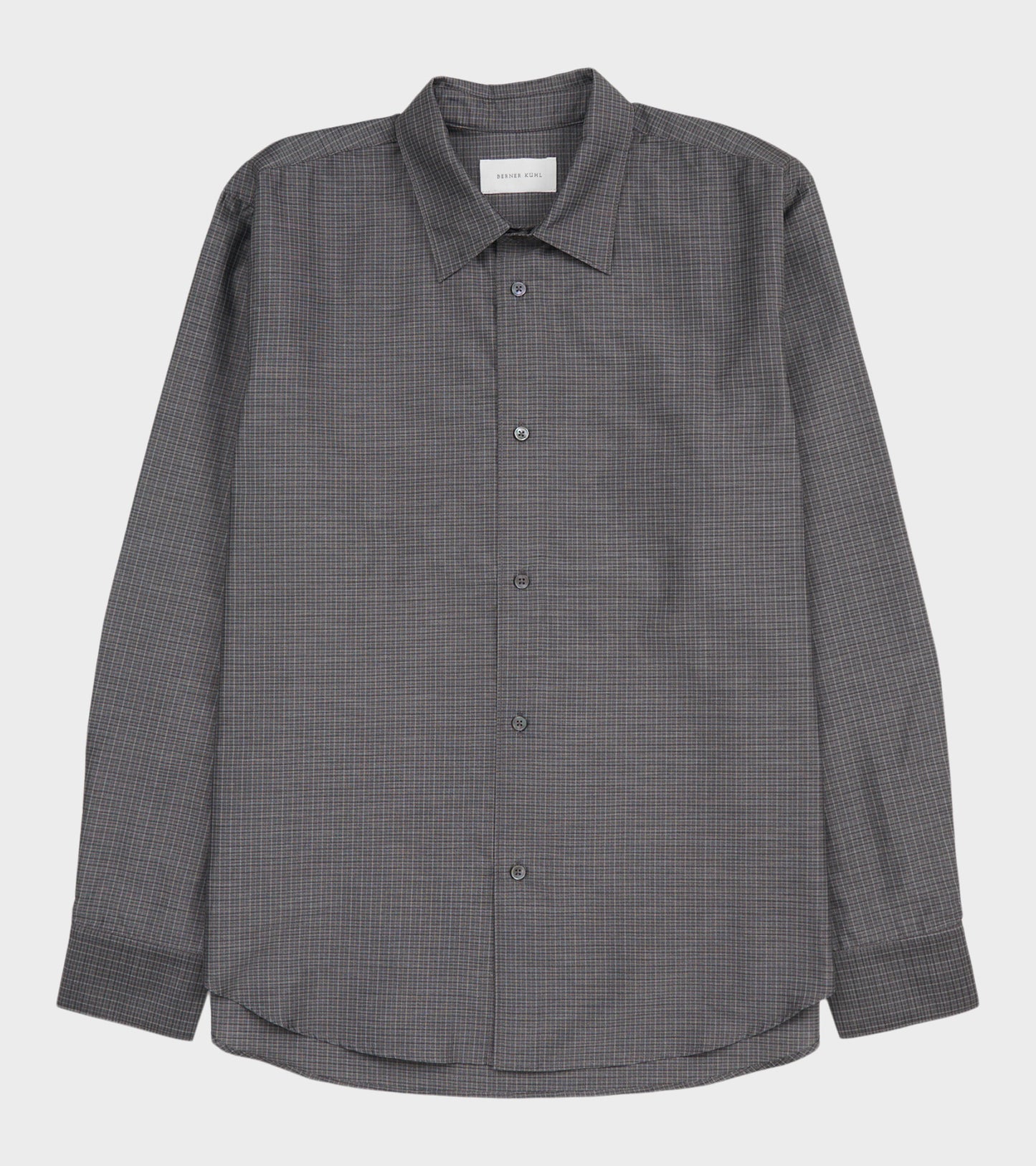 Volume Shirt Grid Charcoal