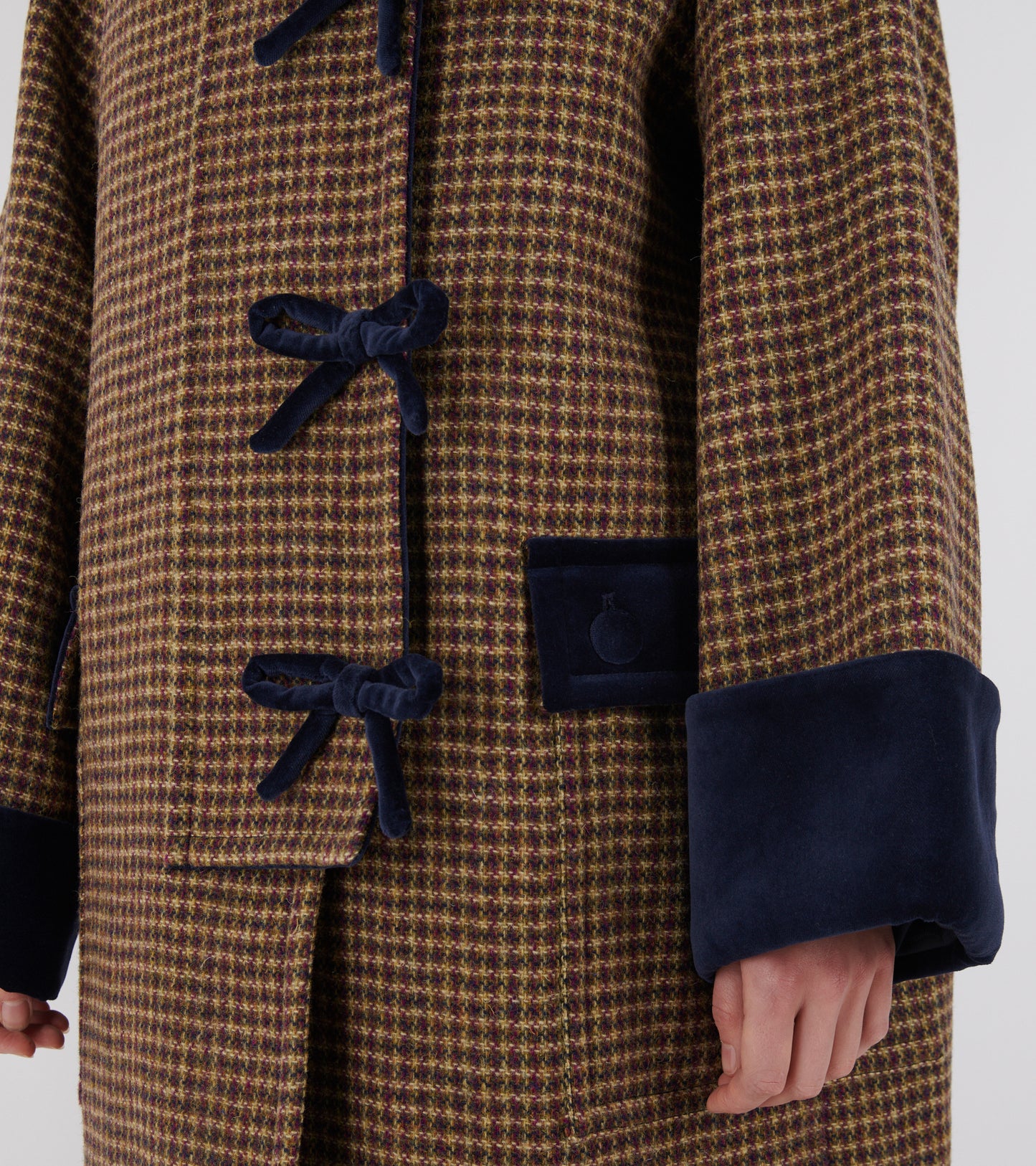 Thea Coat Harris Tweed Purple