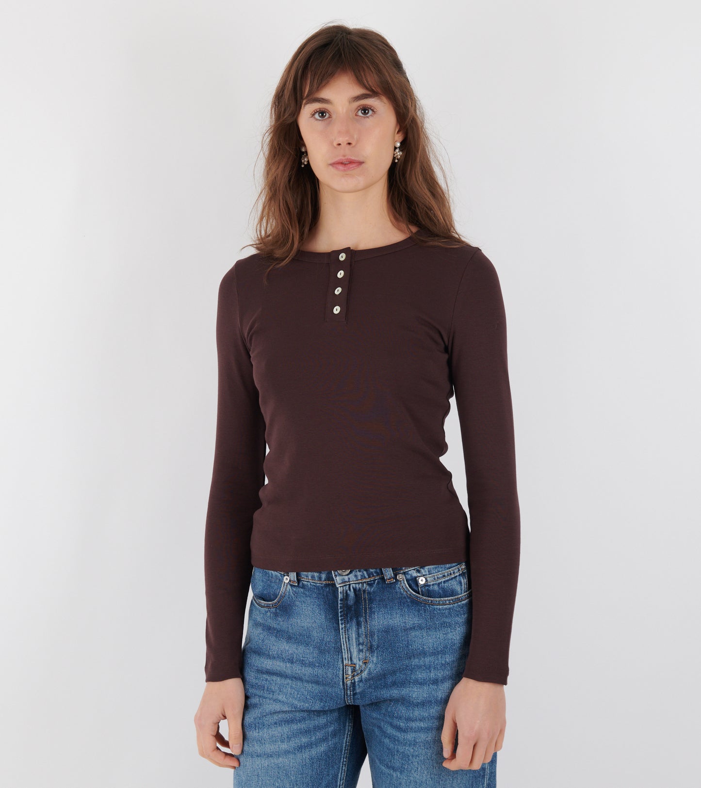 Jess Longsleeve Choco Plum