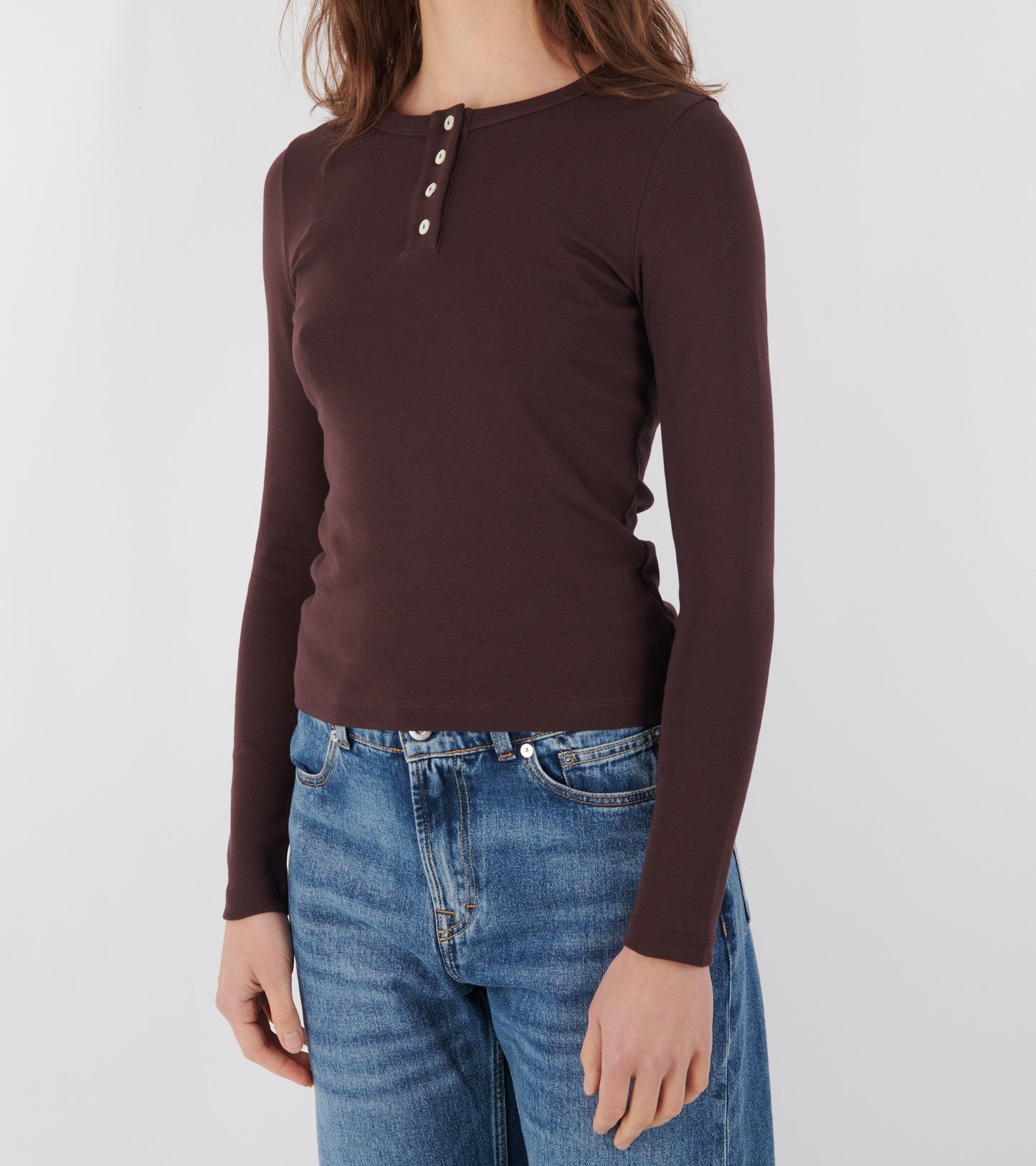 Jess Longsleeve Choco Plum