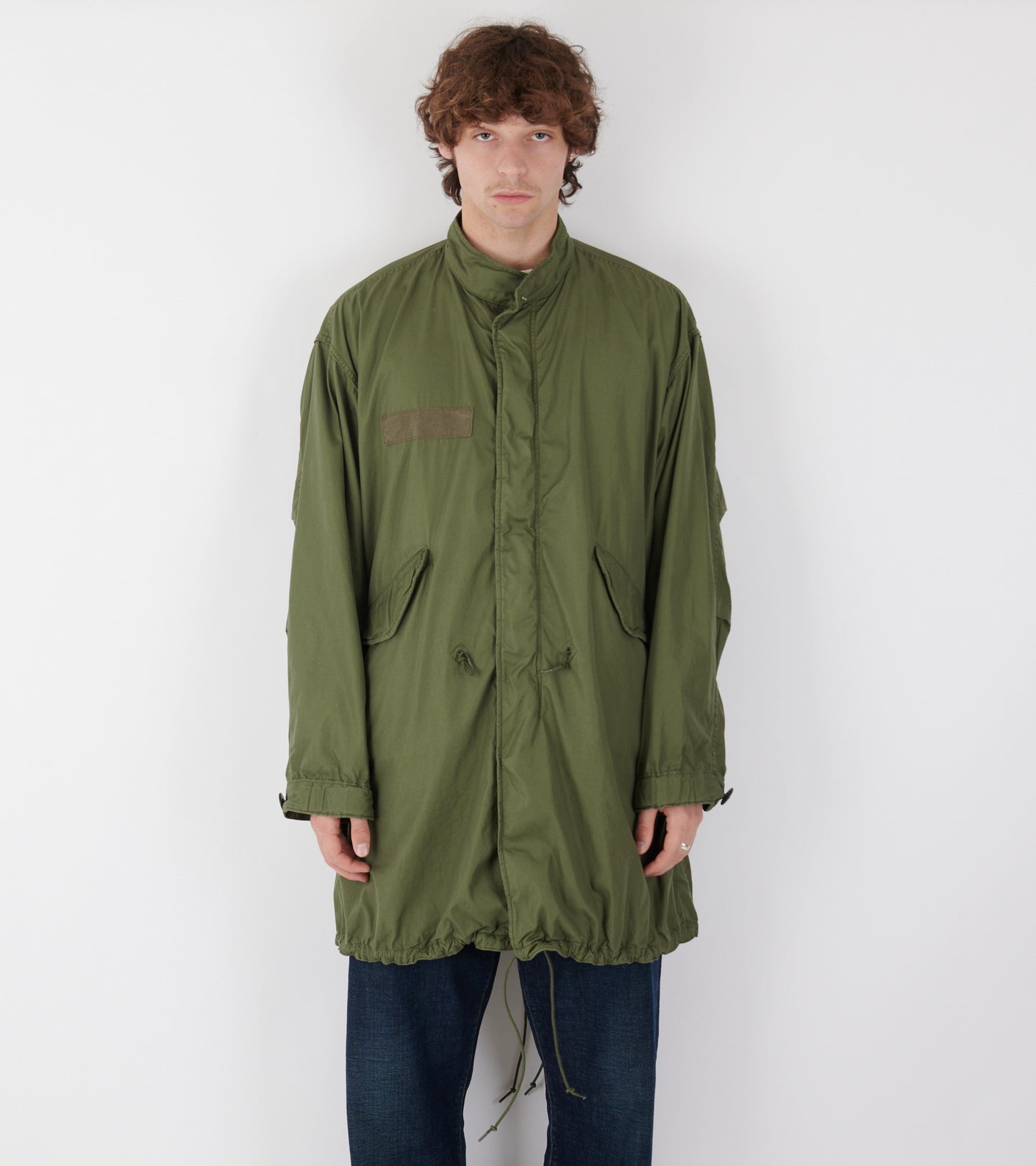 Fish Tail Coat Army Green