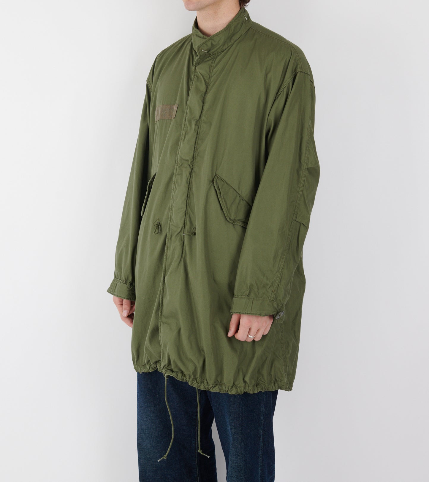 Fish Tail Coat Army Green