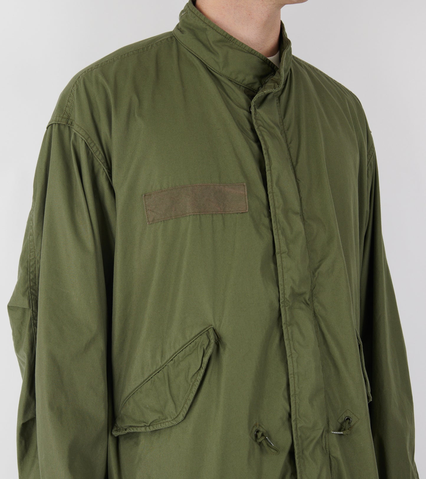 Fish Tail Coat Army Green