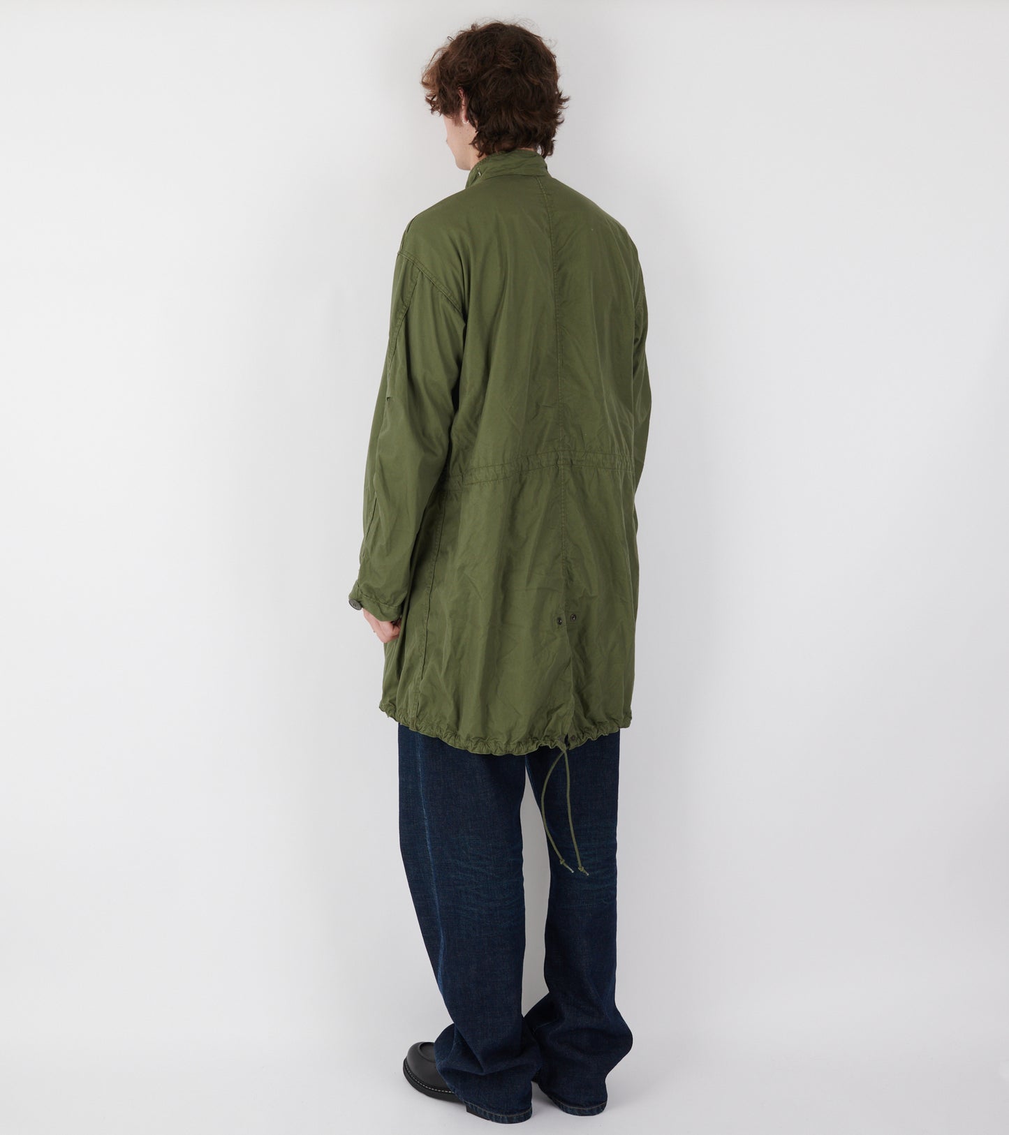 Fish Tail Coat Army Green