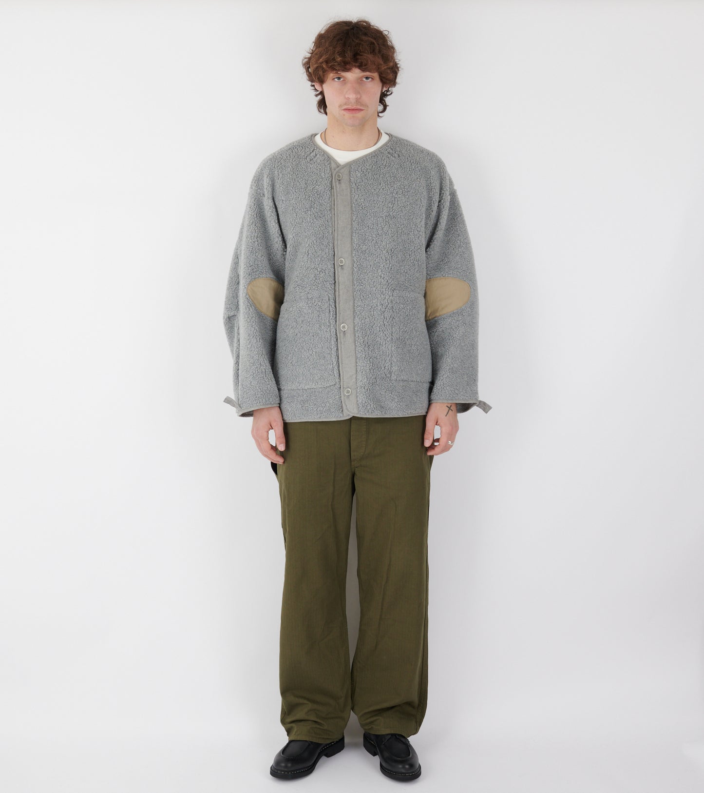 Fish Tail Coat Liner Fleece Grey