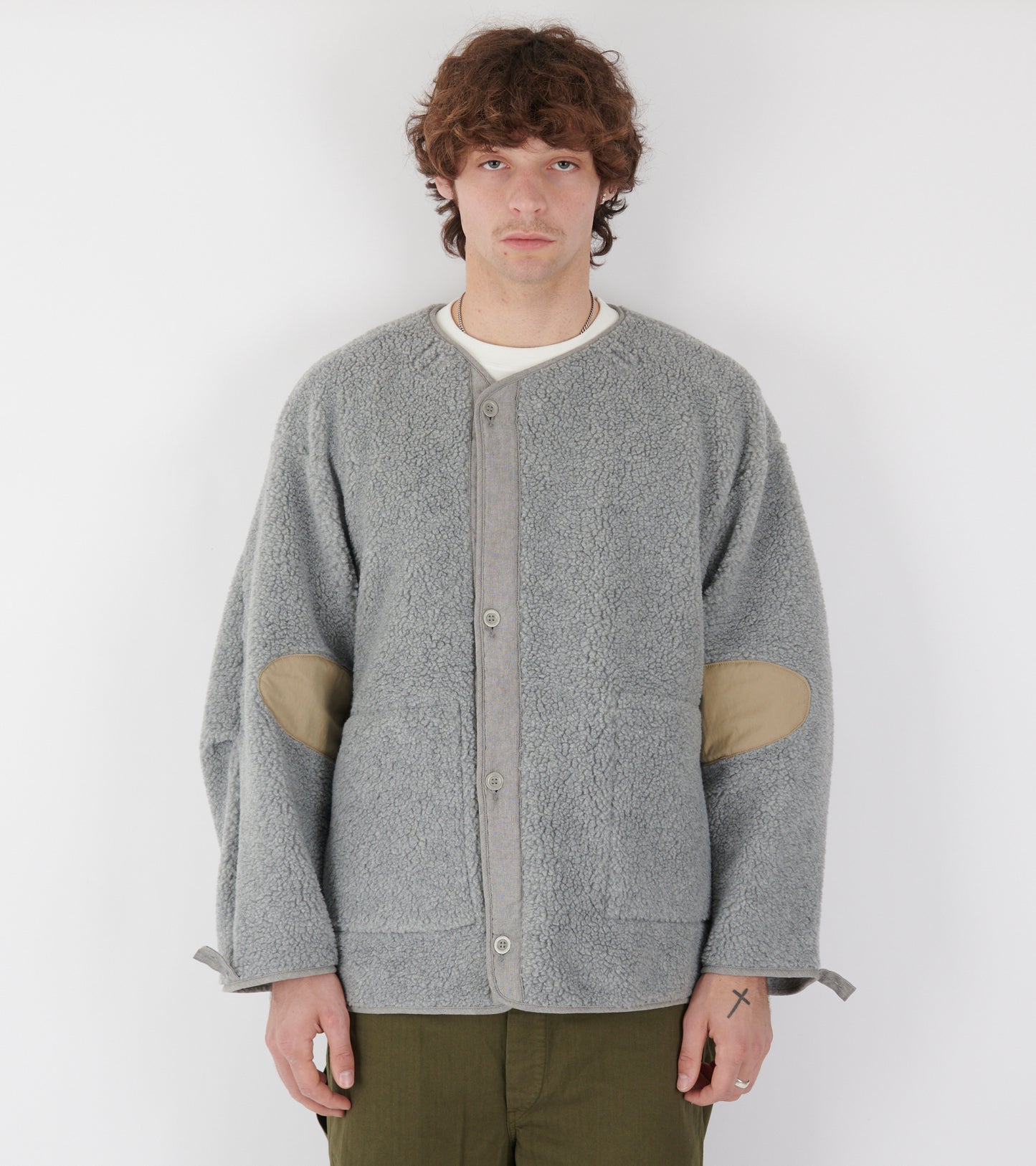 Fish Tail Coat Liner Fleece Grey