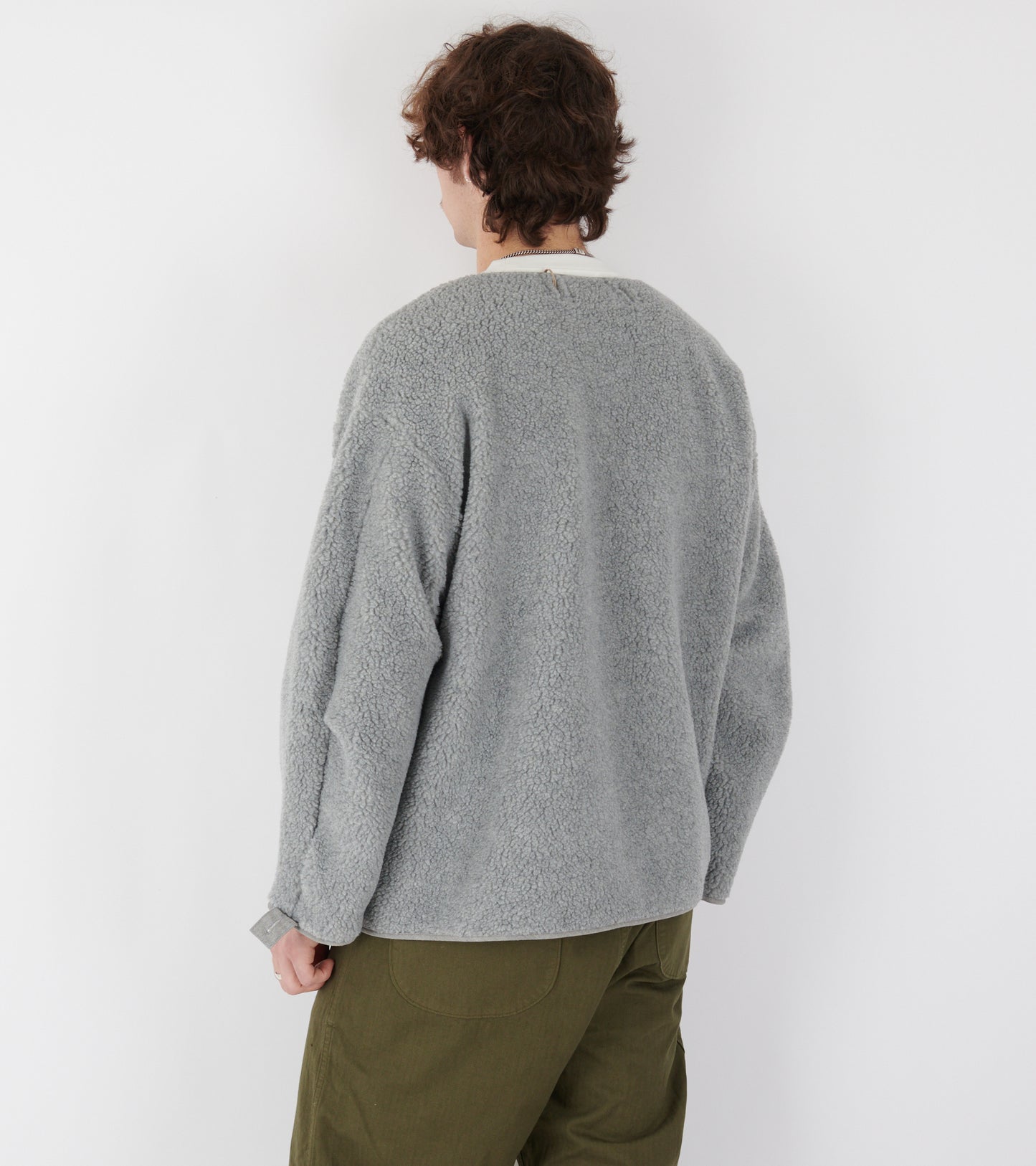 Fish Tail Coat Liner Fleece Grey