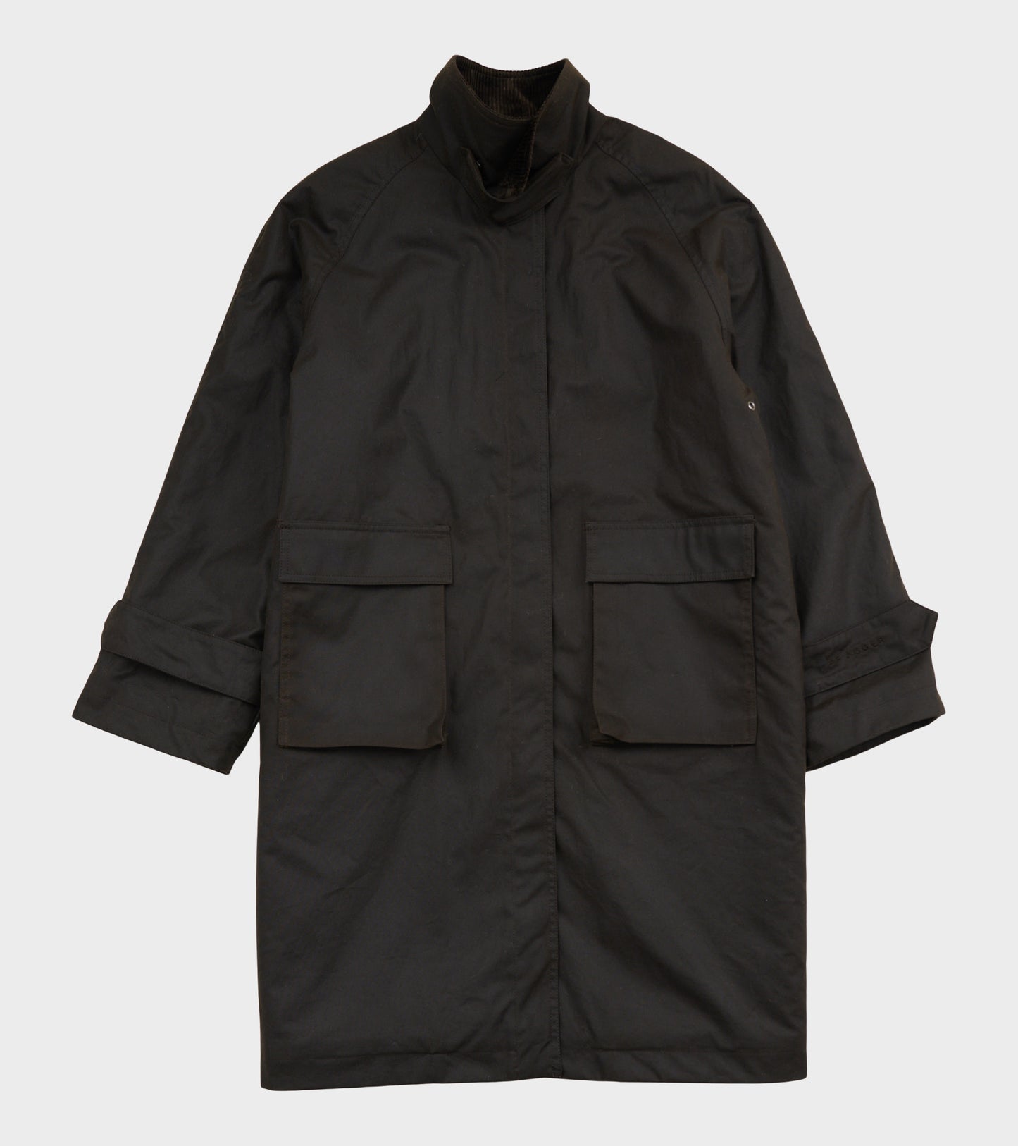 Oilskin Coat Dark Brown